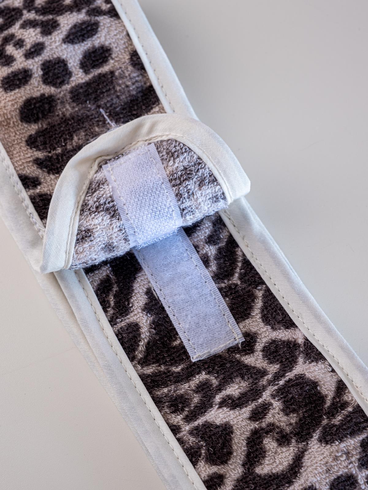 2'li Leopar Desen Makyaj Spor Saç Bandı Set