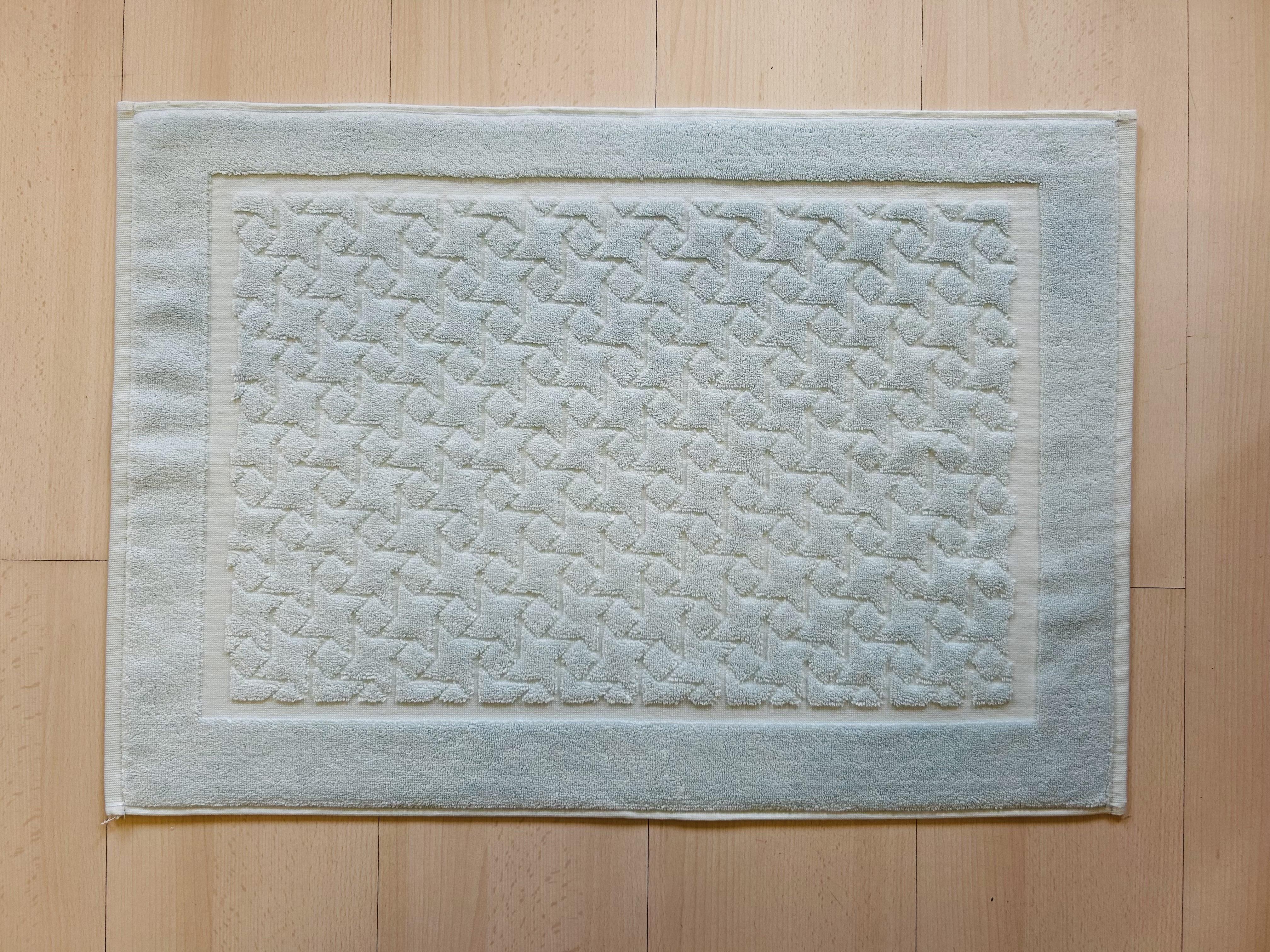 Mozaik Desenli Havlu Banyo Paspası – 50x70 cm - Ender Home