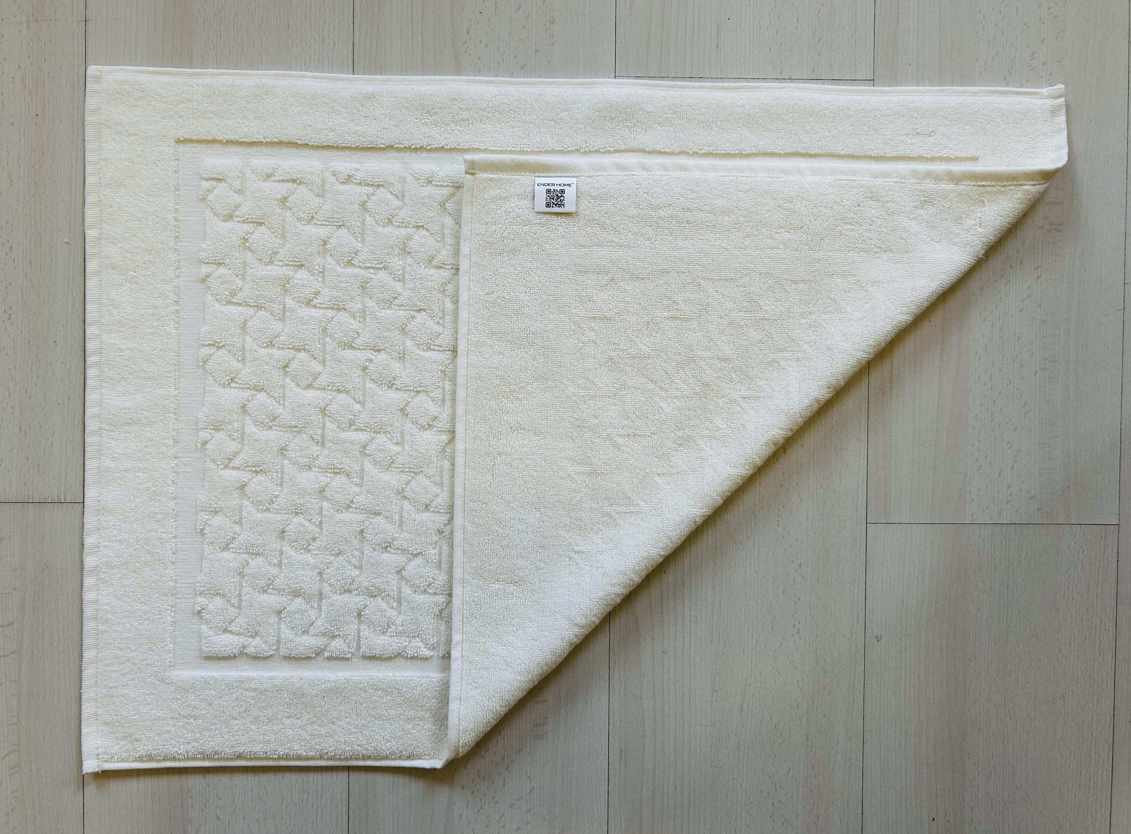 Mozaik Desenli Havlu Banyo Paspası – 50x70 cm - Ender Home
