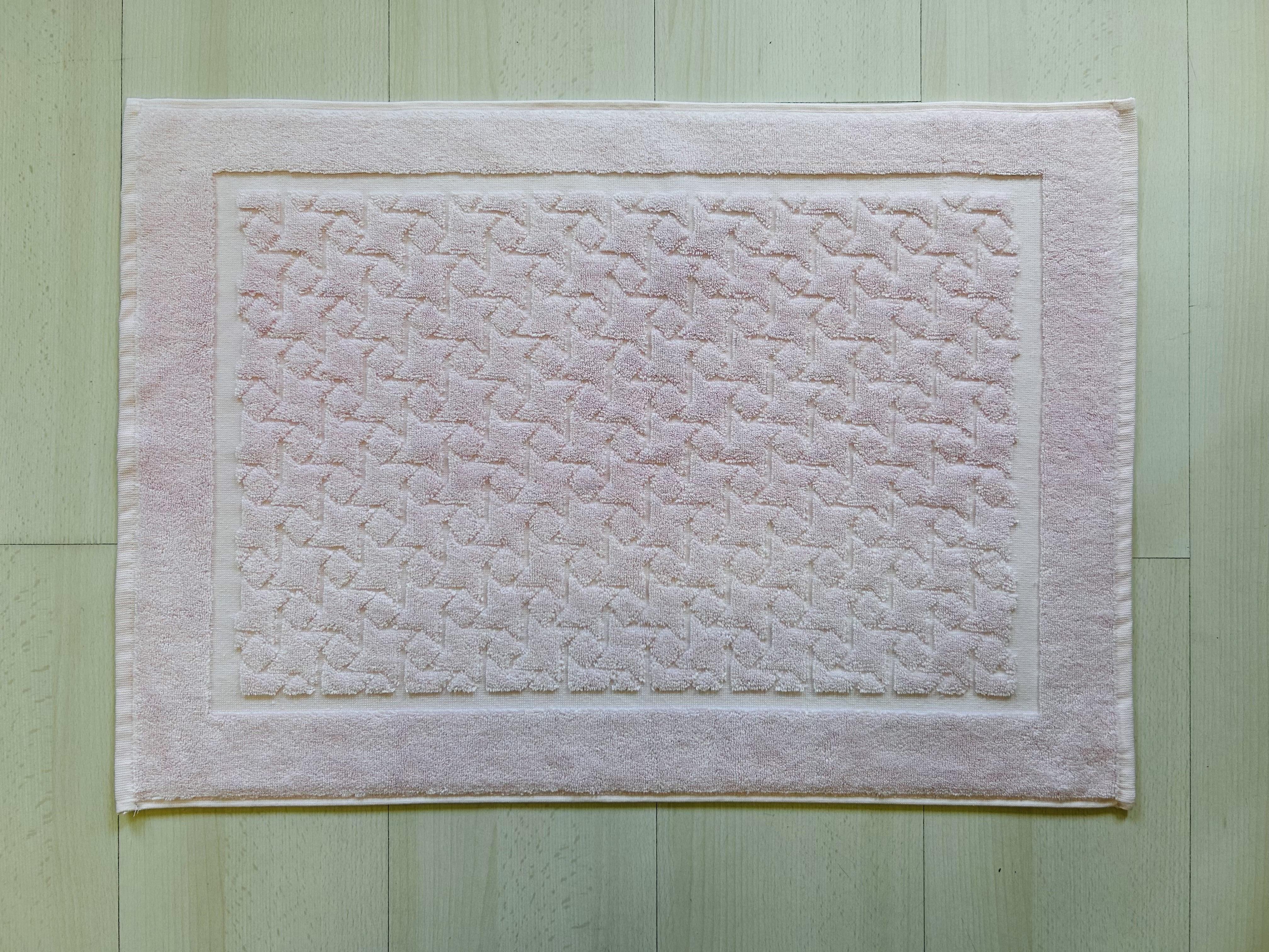 Mozaik Desenli Havlu Banyo Paspası – 50x70 cm - Ender Home