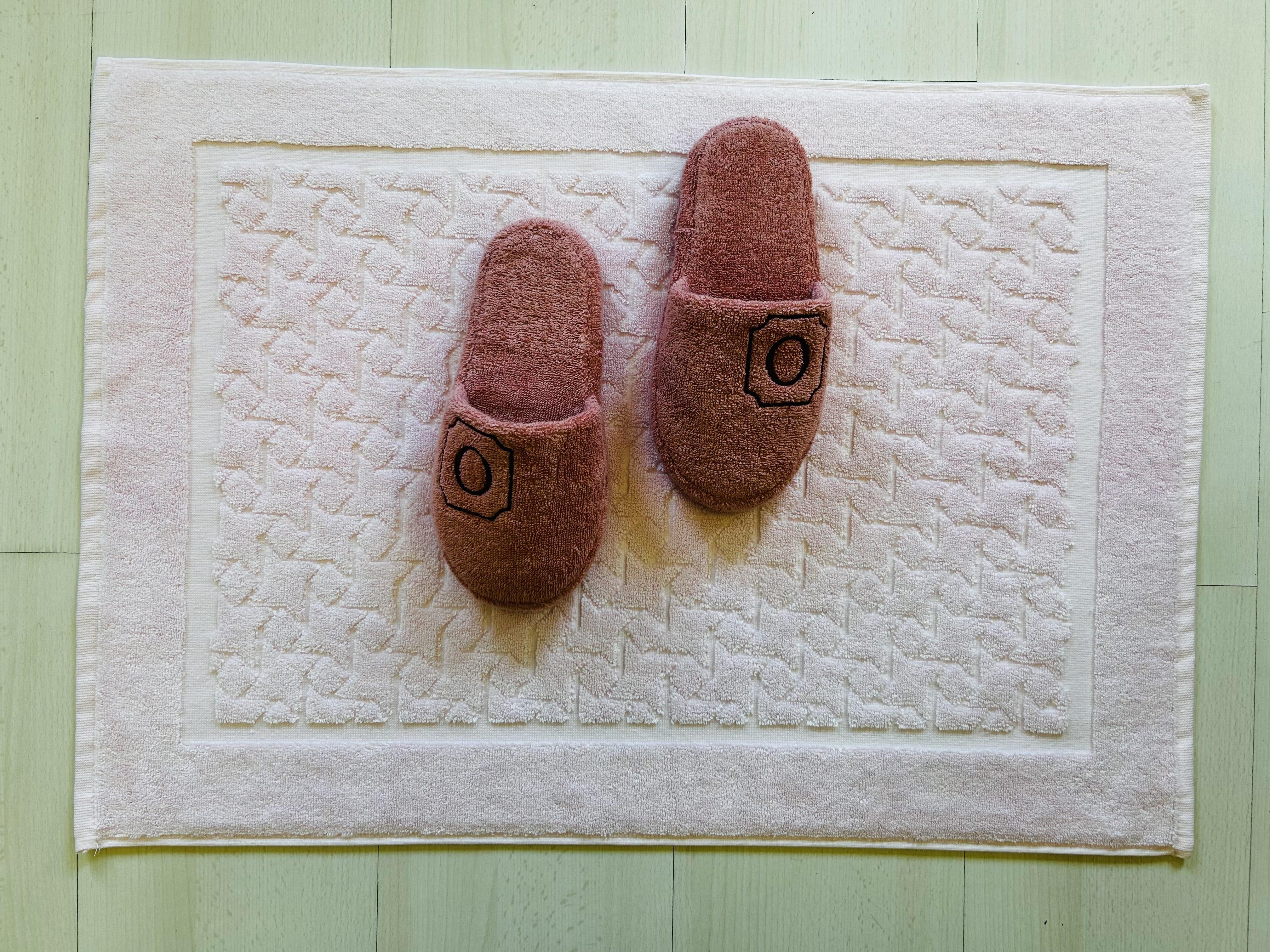 Mozaik Desenli Havlu Banyo Paspası – 50x70 cm - Ender Home