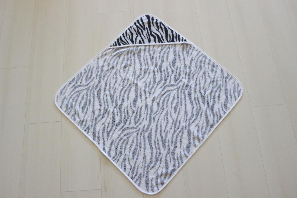 Wild Spirit Zebra Desenli Yeni Doğan Bebek Kundak Havlusu – %100 Pamuklu - Ender Home