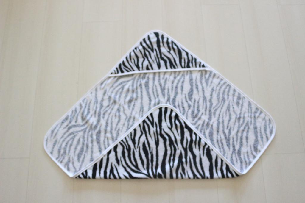 Wild Spirit Zebra Desenli Yeni Doğan Bebek Kundak Havlusu – %100 Pamuklu - Ender Home