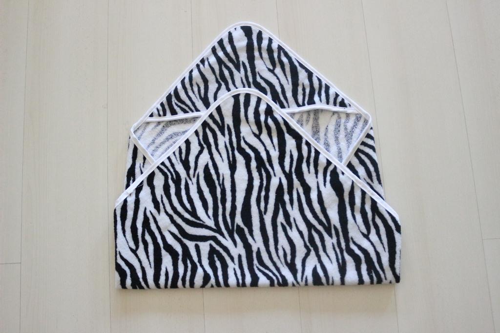 Wild Spirit Zebra Desenli Yeni Doğan Bebek Kundak Havlusu – %100 Pamuklu - Ender Home