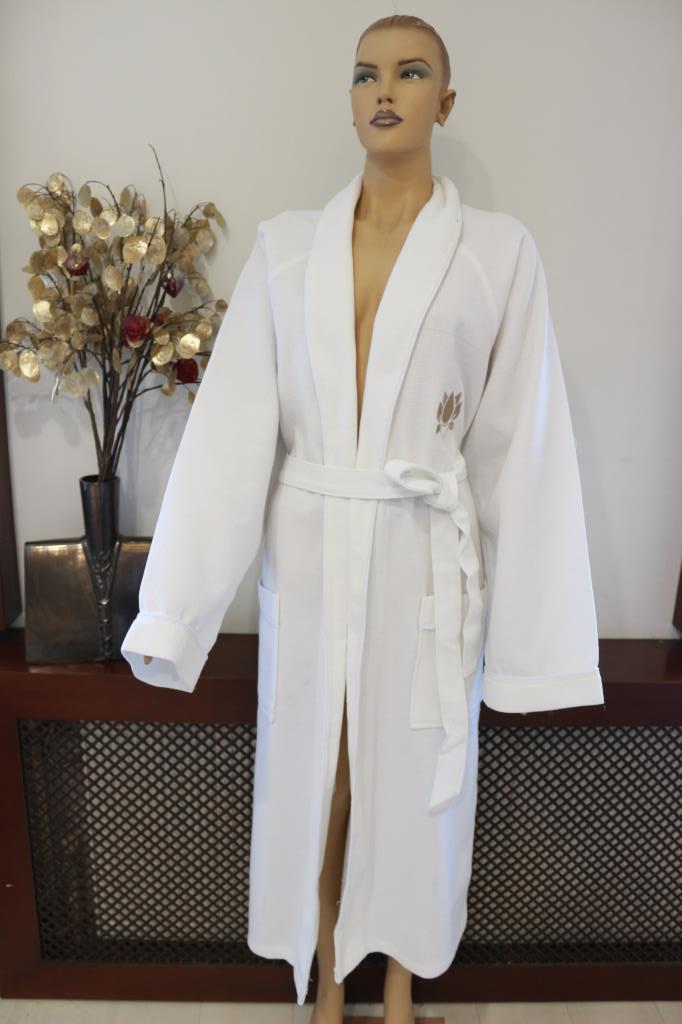 Şalyaka Pike Bornoz %100 Pamuklu Nakışlı L/XL