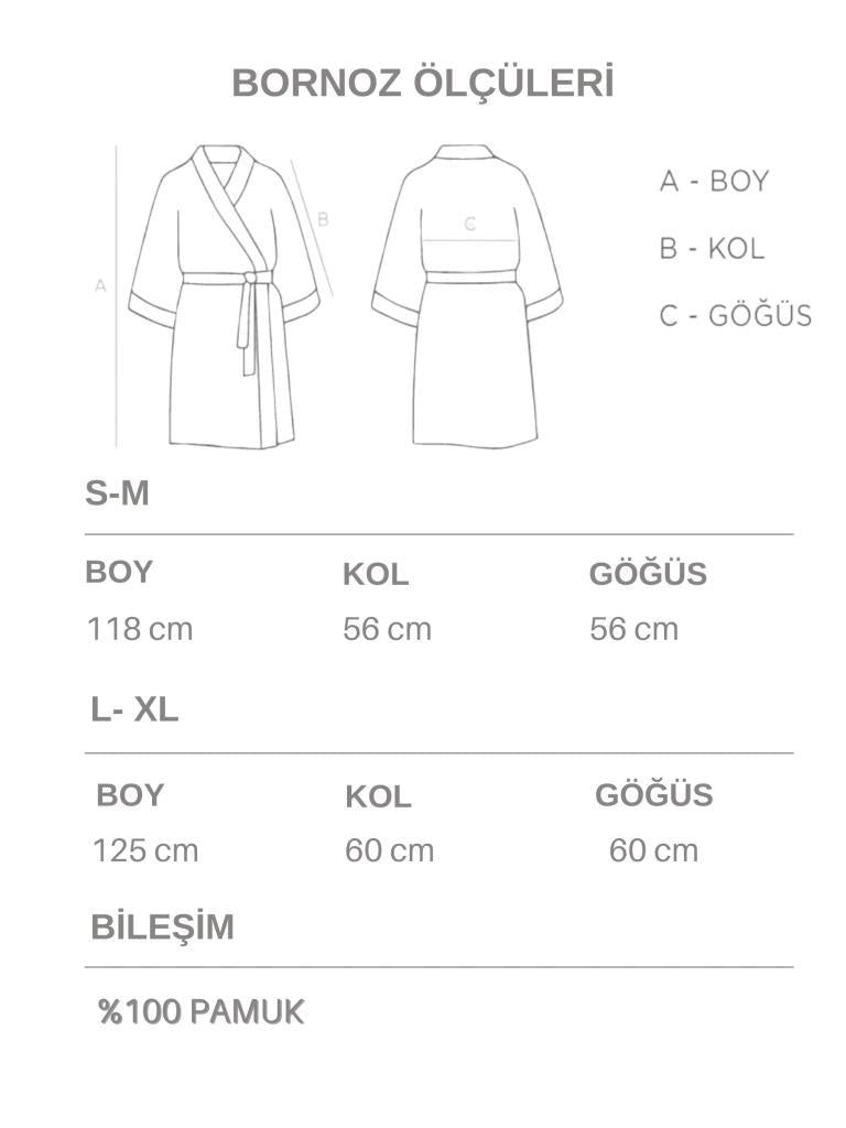 DreamSoft Şalyaka Bornoz – %100 Pamuk, Kadife, Unisex - Ender Home