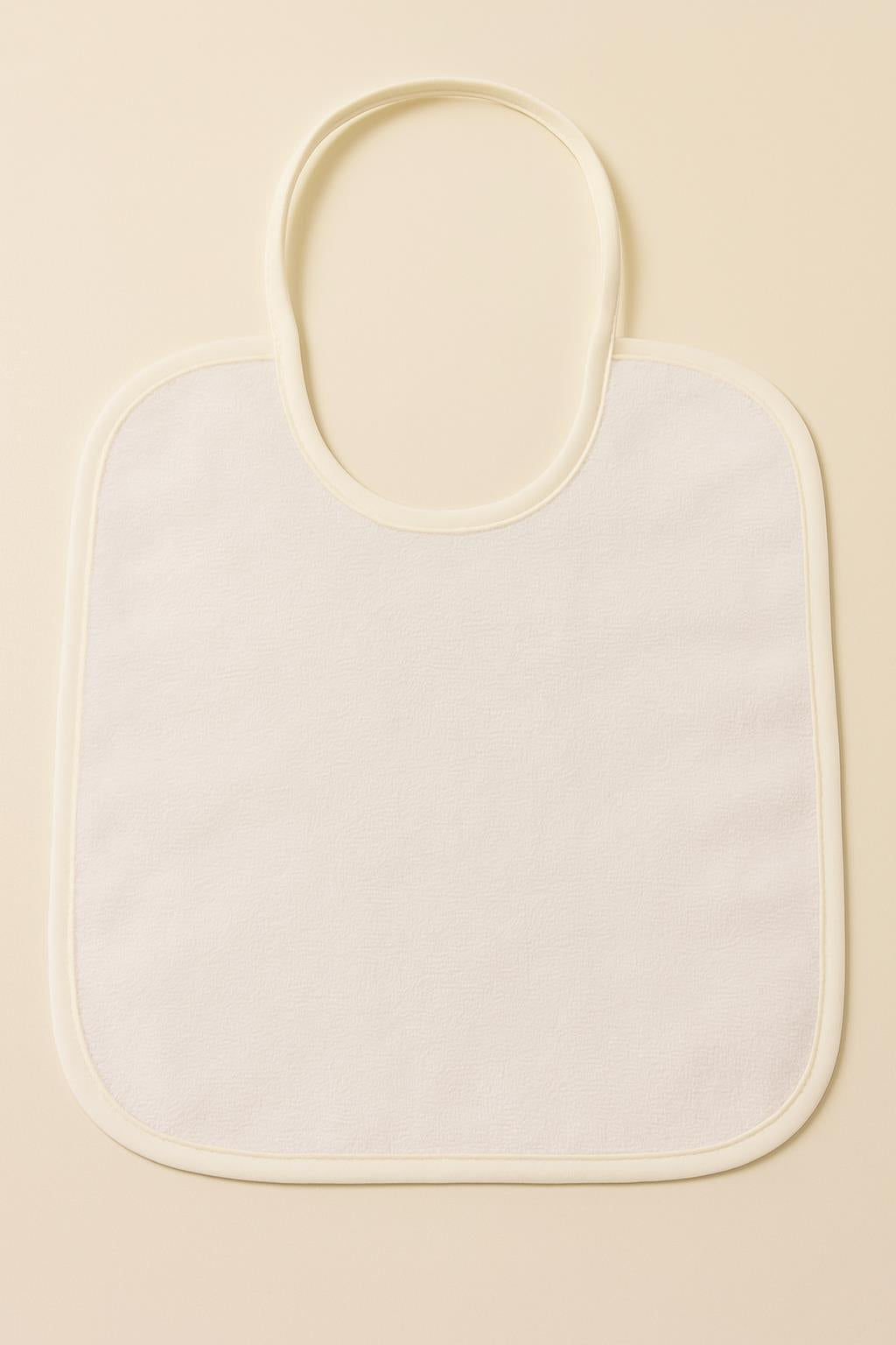 CottonVerse 2'li Bebek Mama Önlüğü – %100 Pamuk Havlu 25x30 cm Ekru - Ender Home