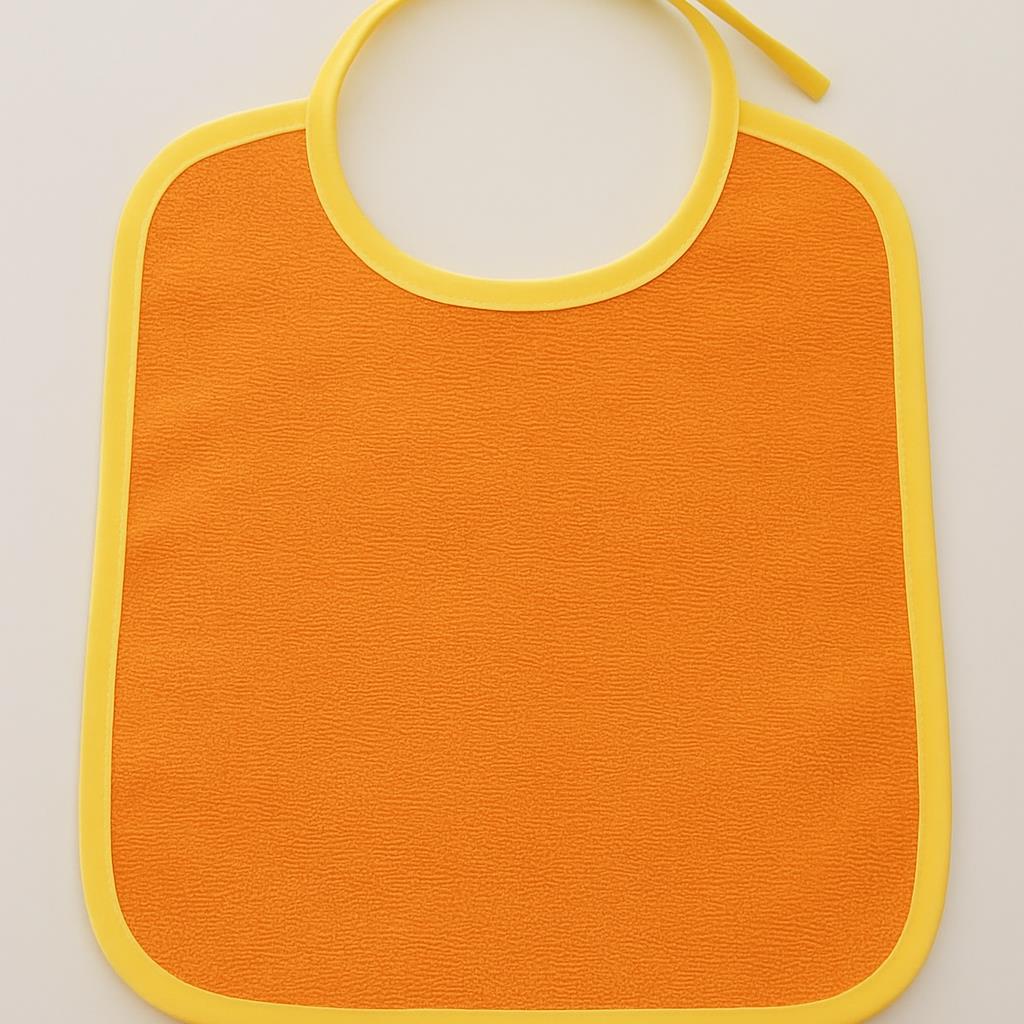 CottonVerse 2'li Bebek Mama Önlüğü – %100 Pamuk Havlu 25x30 cm Oranj - Ender Home