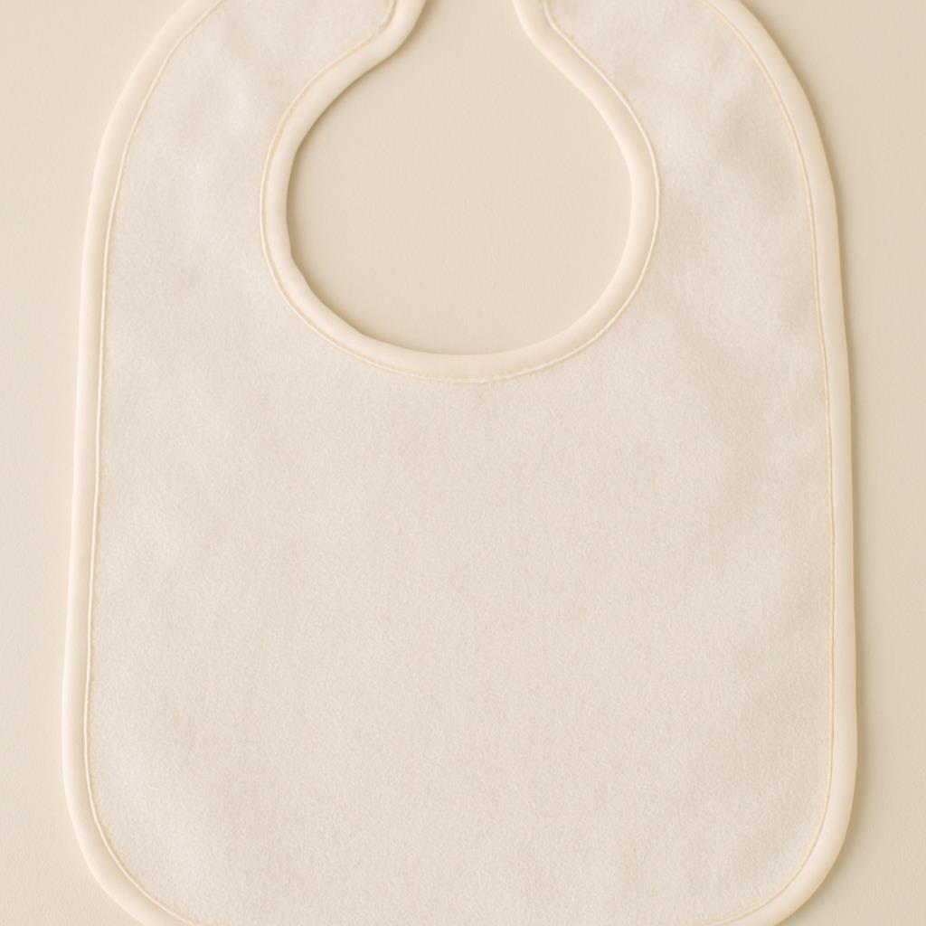 CottonVerse 2'li Bebek Mama Önlüğü – Sıvı Geçirmez %100 Pamuk Havlu 25x40 cm Ekru - Ender Home