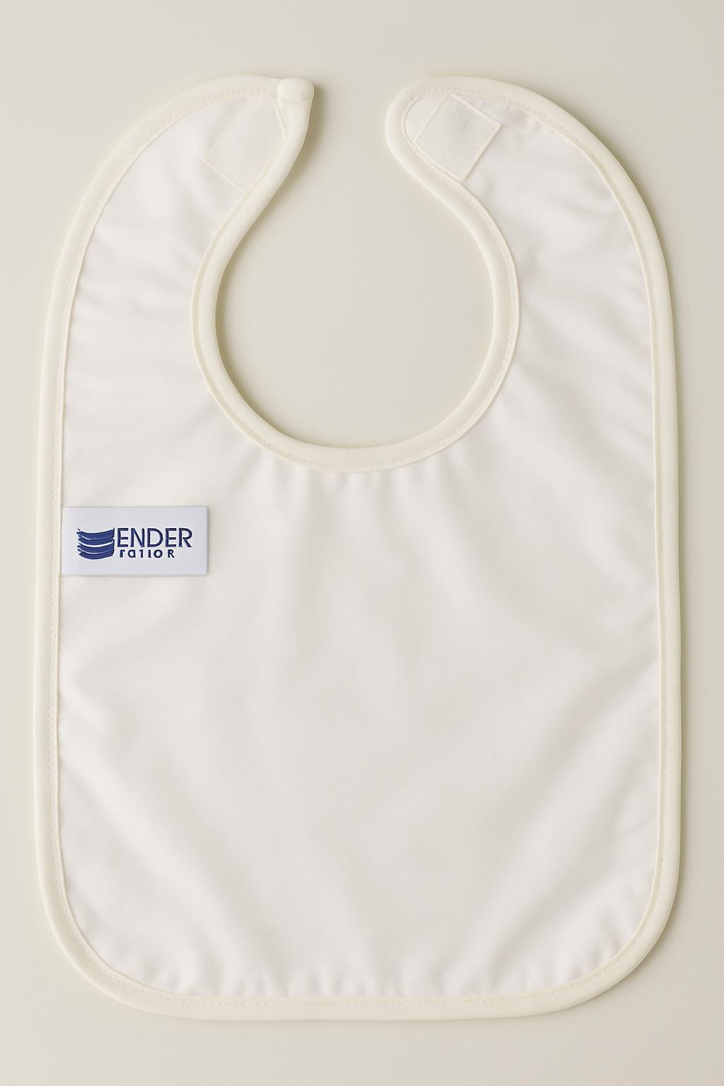 CottonVerse 2'li Bebek Mama Önlüğü – Sıvı Geçirmez %100 Pamuk Havlu 25x40 cm Ekru - Ender Home