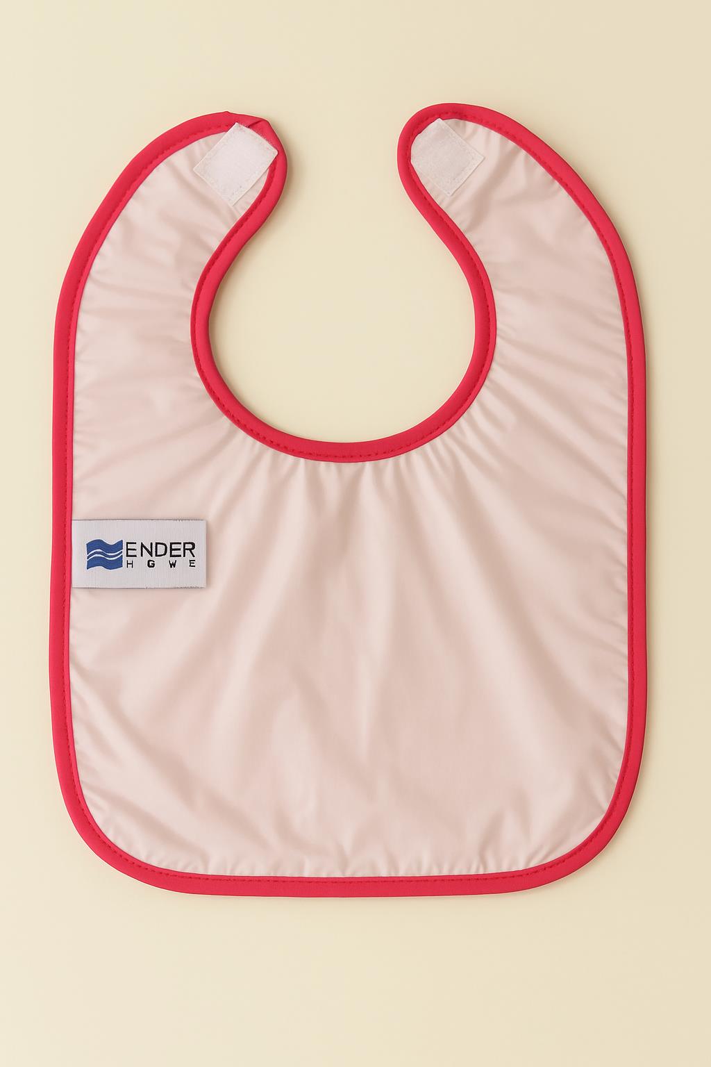 CottonVerse 2'li Bebek Mama Önlüğü – Sıvı Geçirmez %100 Pamuk Havlu 25x40 cm Pembe - Ender Home