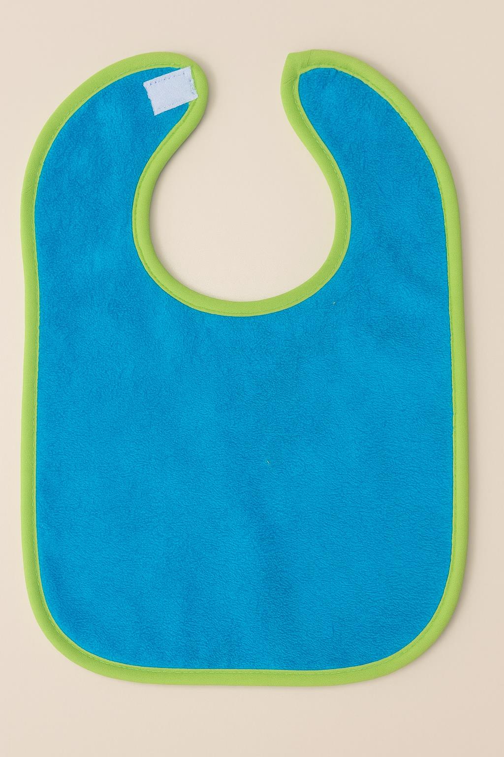 CottonVerse 2'li Bebek Mama Önlüğü – Sıvı Geçirmez %100 Pamuk Havlu 25x40 cm Turkuaz - Ender Home