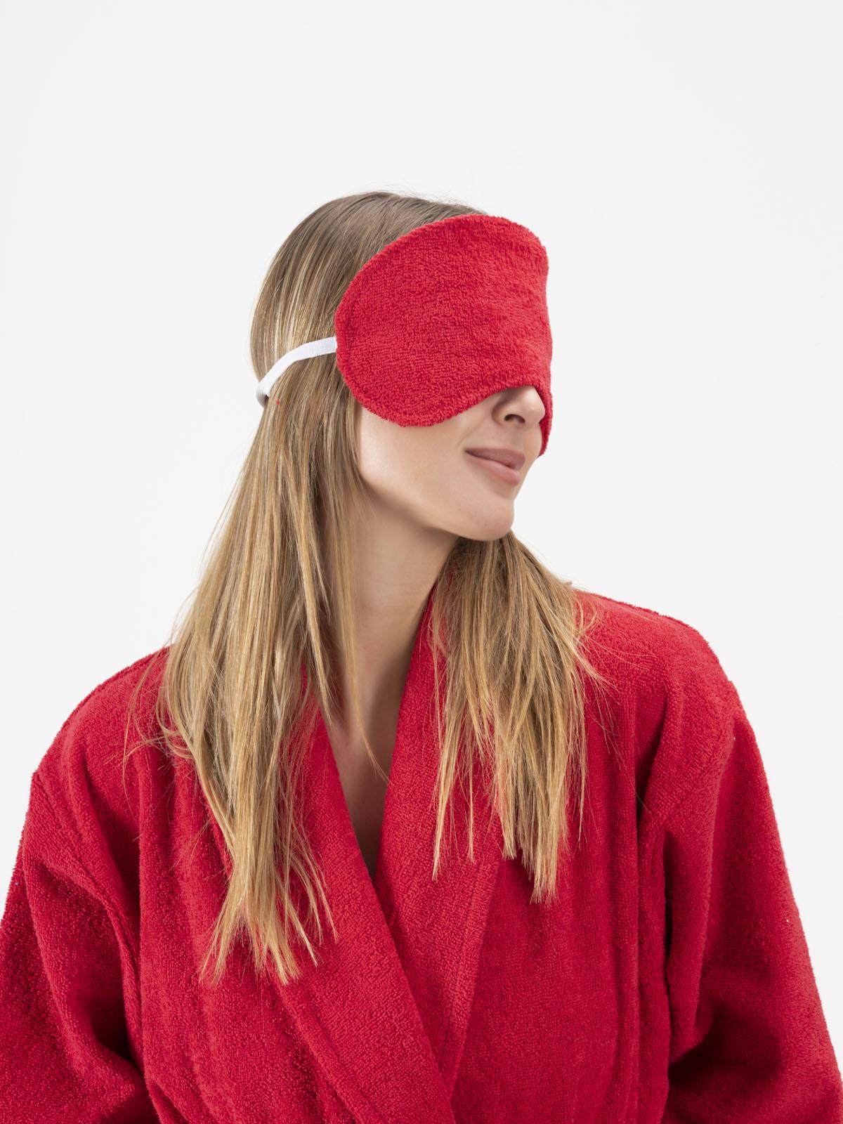 CottonVerse 2'li Havlu Göz Bandı – %100 Pamuk ve Süper Emici Kırmızı - Ender Home