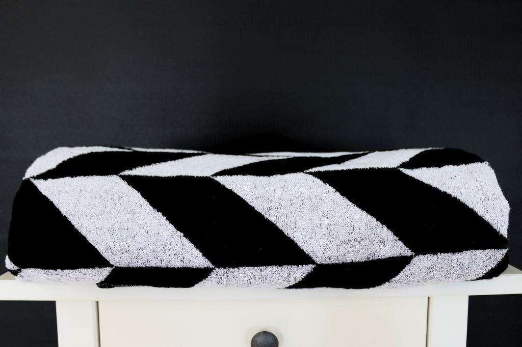 CottonVerse Banyo & Plaj Havlusu – %100 Pamuk, 100x150 Cm Siyah - Ender Home