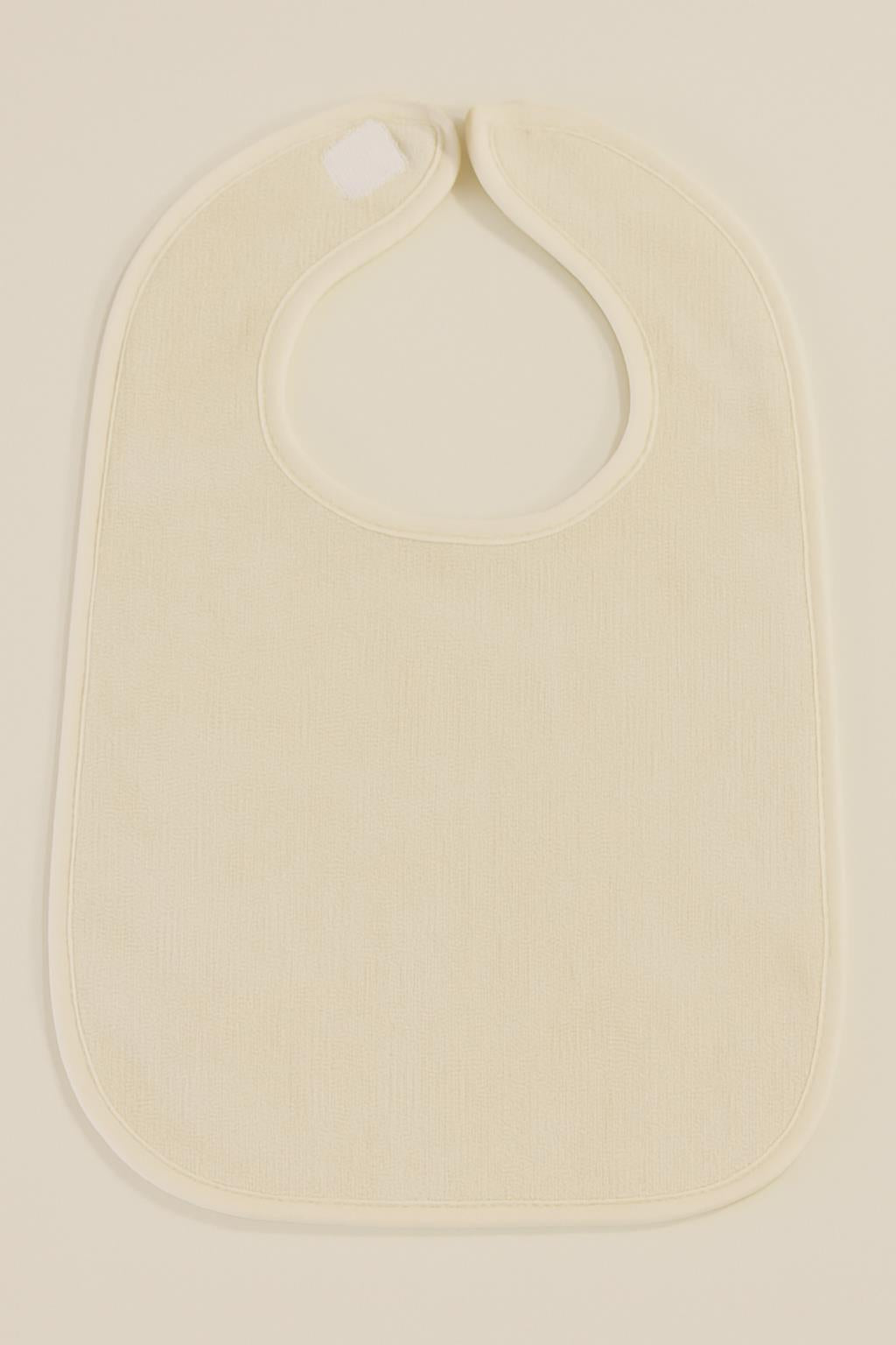 DreamSoft 2'li Bebek Mama Önlüğü – Sıvı Geçirmez 25x40 cm Krem - Ender Home