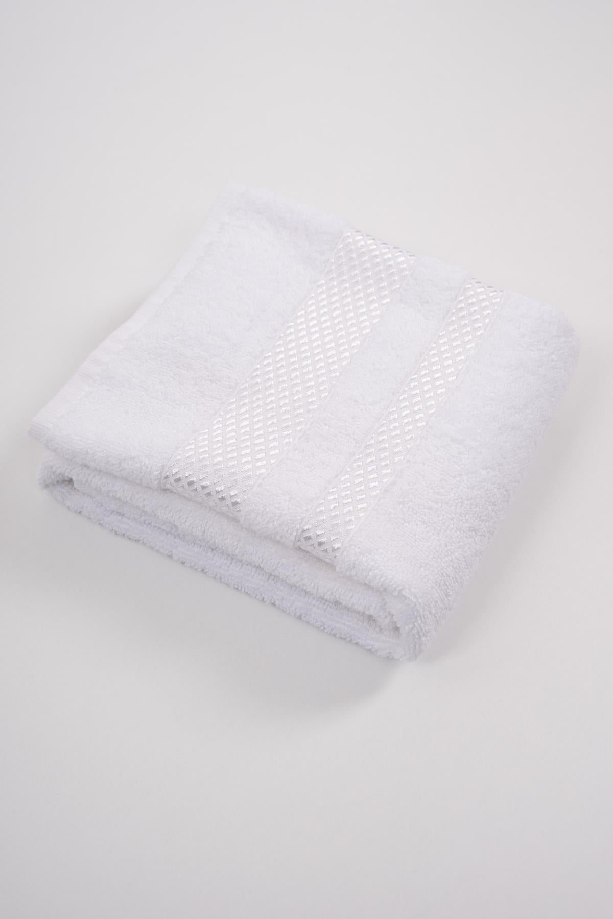 Floss El & Yüz Havlusu – %100 Pamuk, 50x85 Beyaz - Ender Home