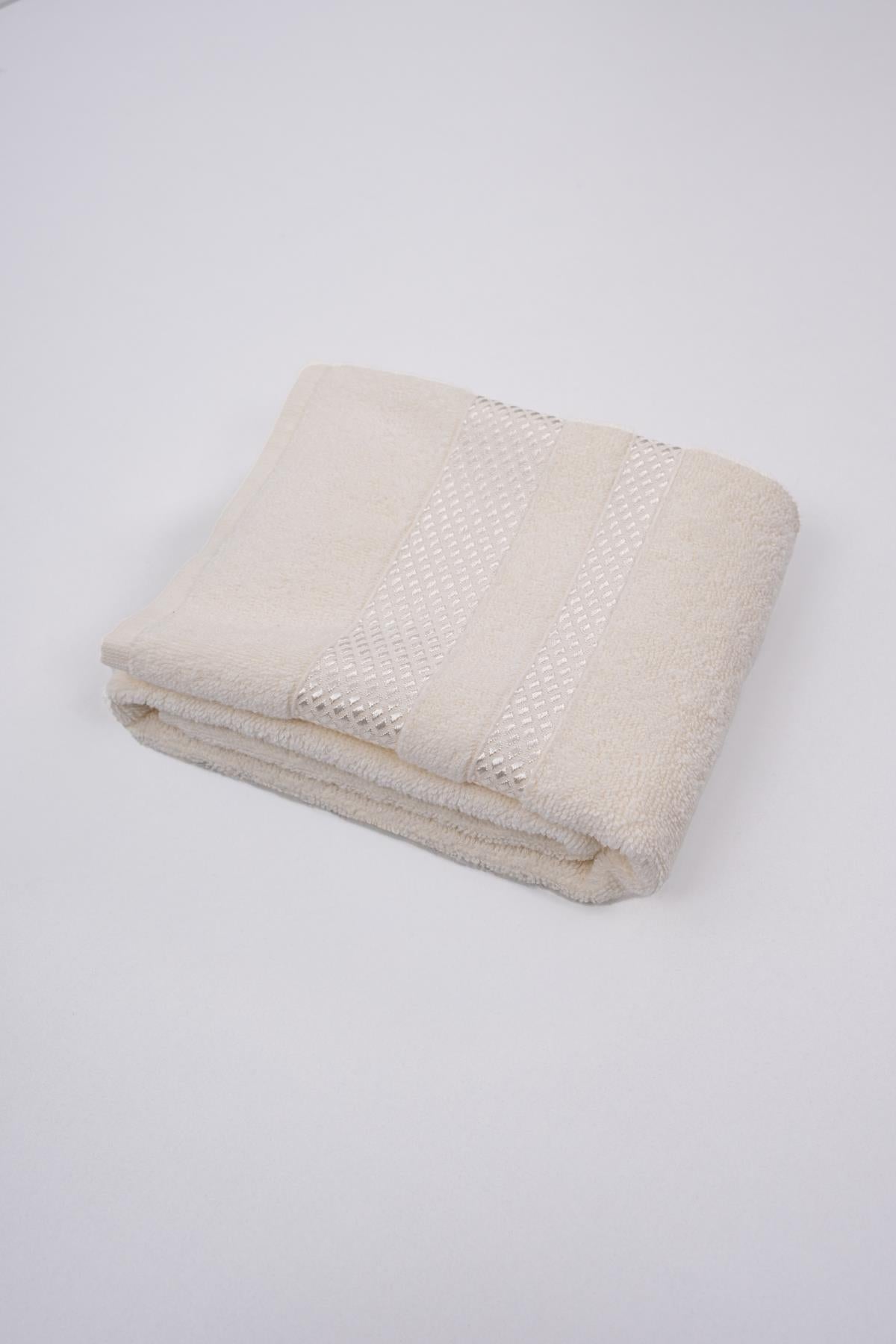 Floss El & Yüz Havlusu – %100 Pamuk, 50x85 Ekru - Ender Home