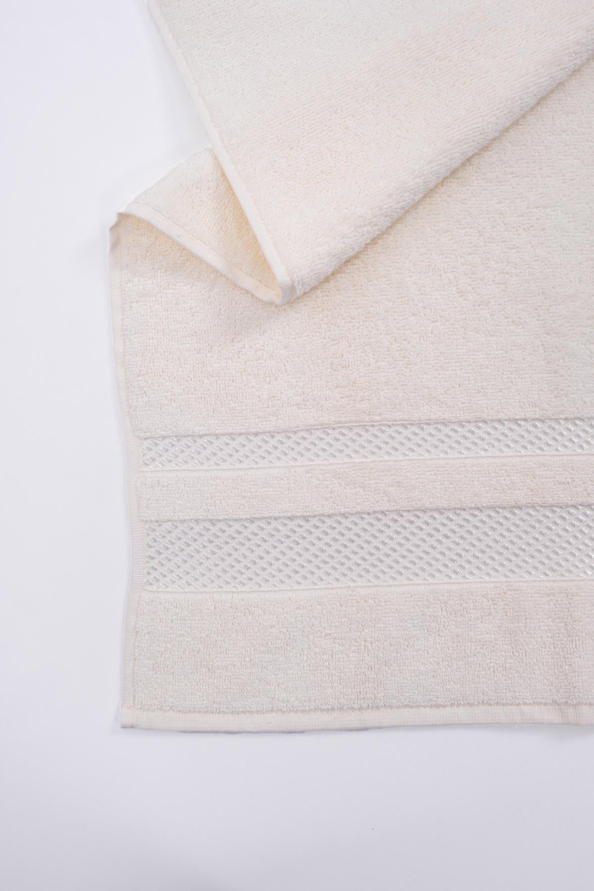 Floss El & Yüz Havlusu – %100 Pamuk, 50x85 Ekru - Ender Home