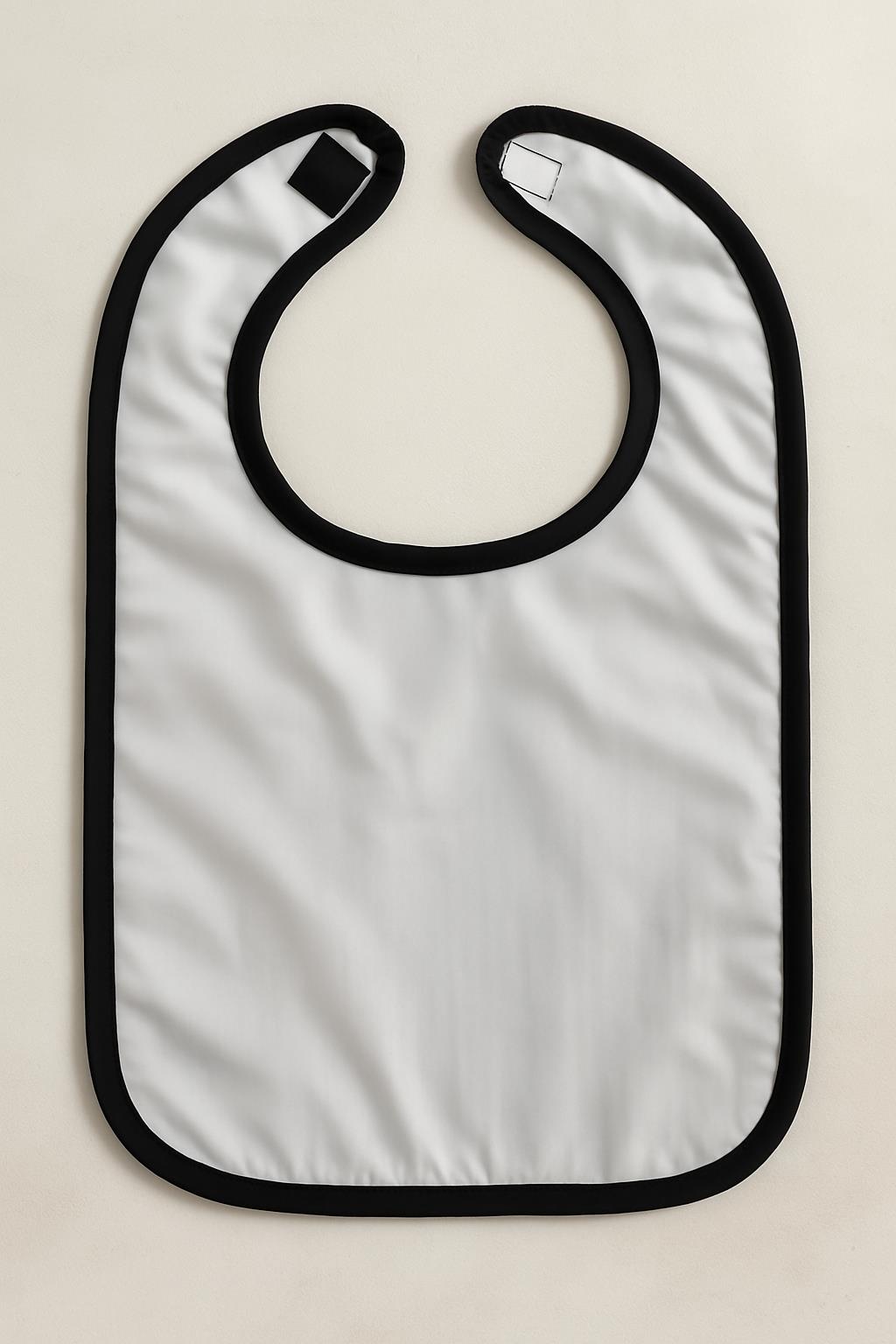 Wild Spirit 2'li Zebra Desenli Bebek Mama Önlüğü – Sıvı Geçirmez %100 Pamuk 25x40 Cm Zebra Desen-Siyah Biyeli - Ender Home