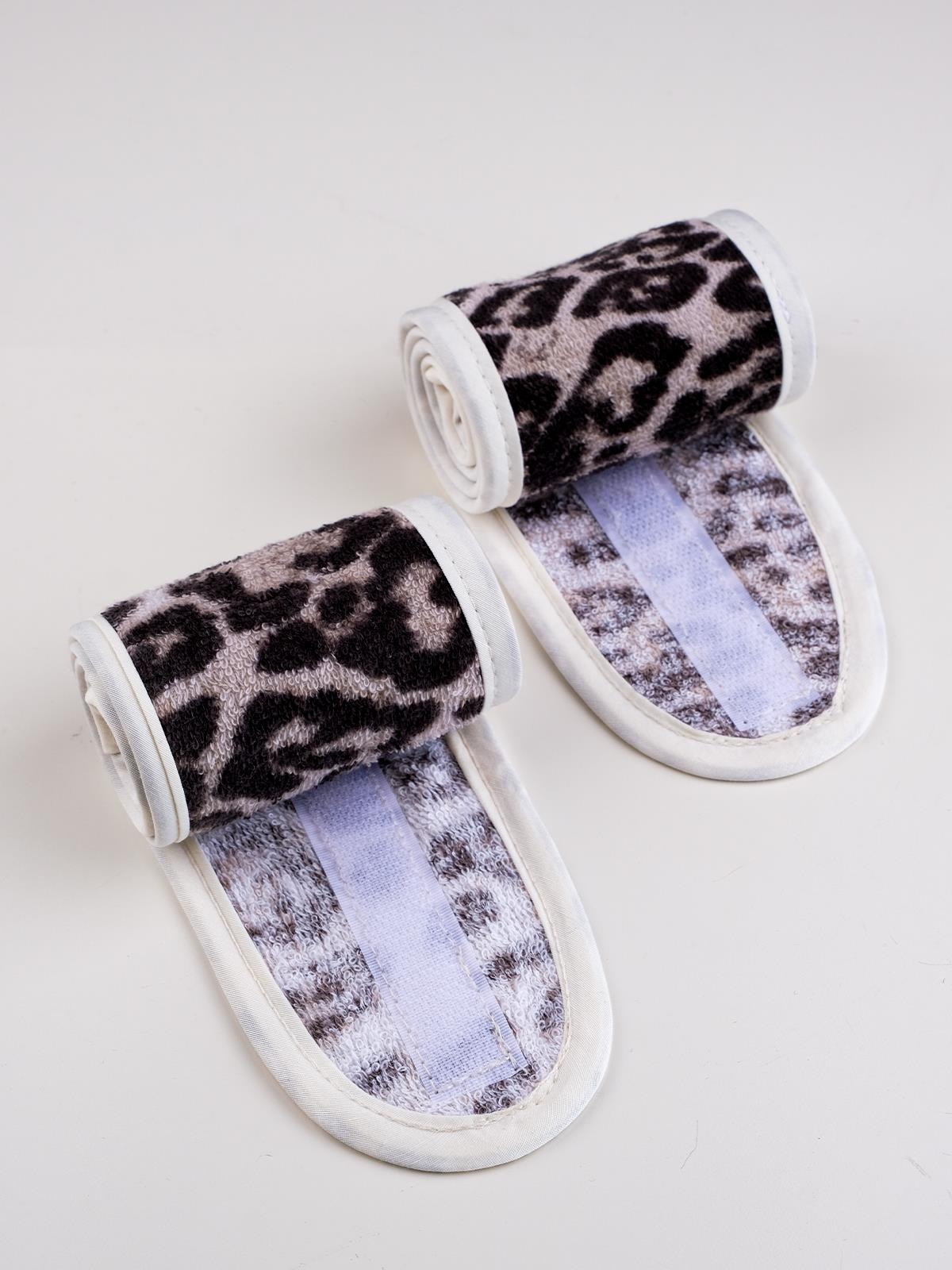 2'li Leopar Desen Makyaj Spor Saç Bandı Set