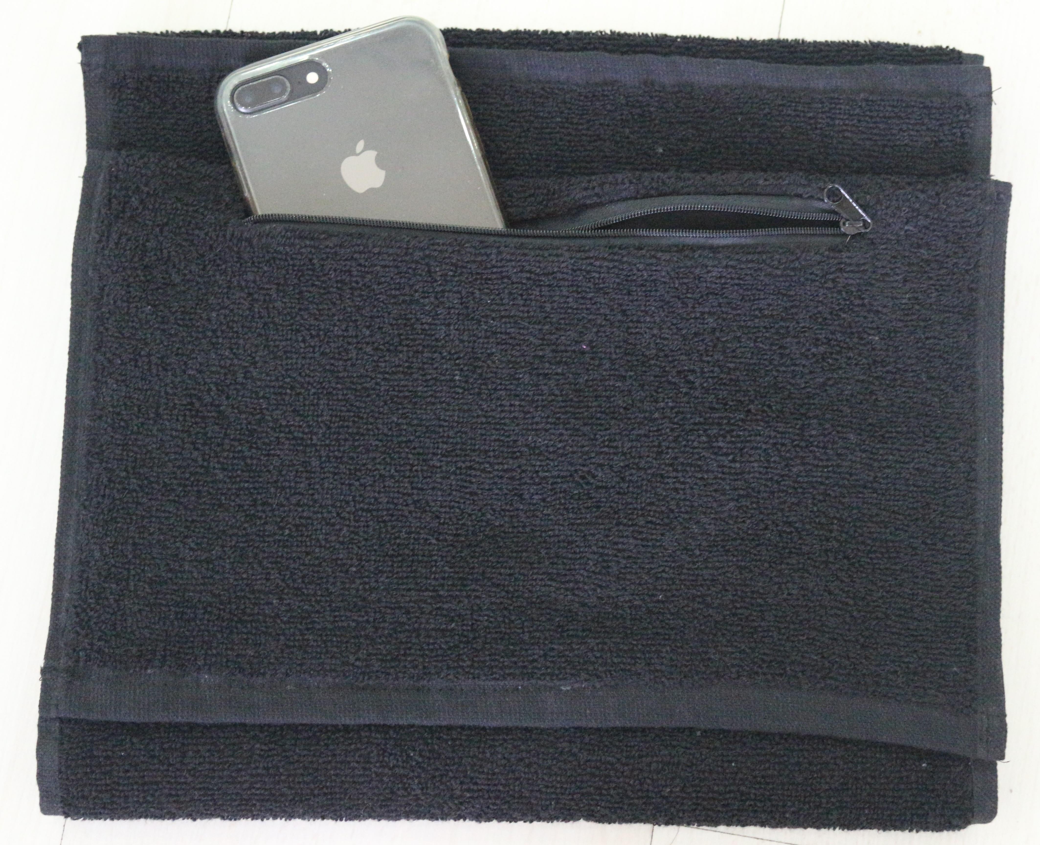 ProMotion Spor Havlusu – Fermuar Cepli , %100 Pamuk , 30 x 100 cm - Ender Home