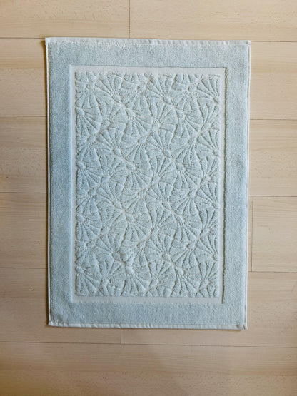 50x70 Cm Jakarlı Deniz Desen Pamuklu Banyo Paspası