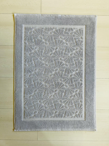 50x70 Cm Jakarlı Deniz Desen Pamuklu Banyo Paspası