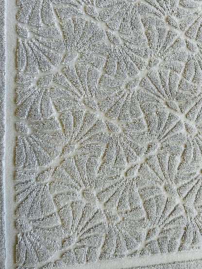 50x70 Cm Jakarlı Deniz Desen Pamuklu Banyo Paspası