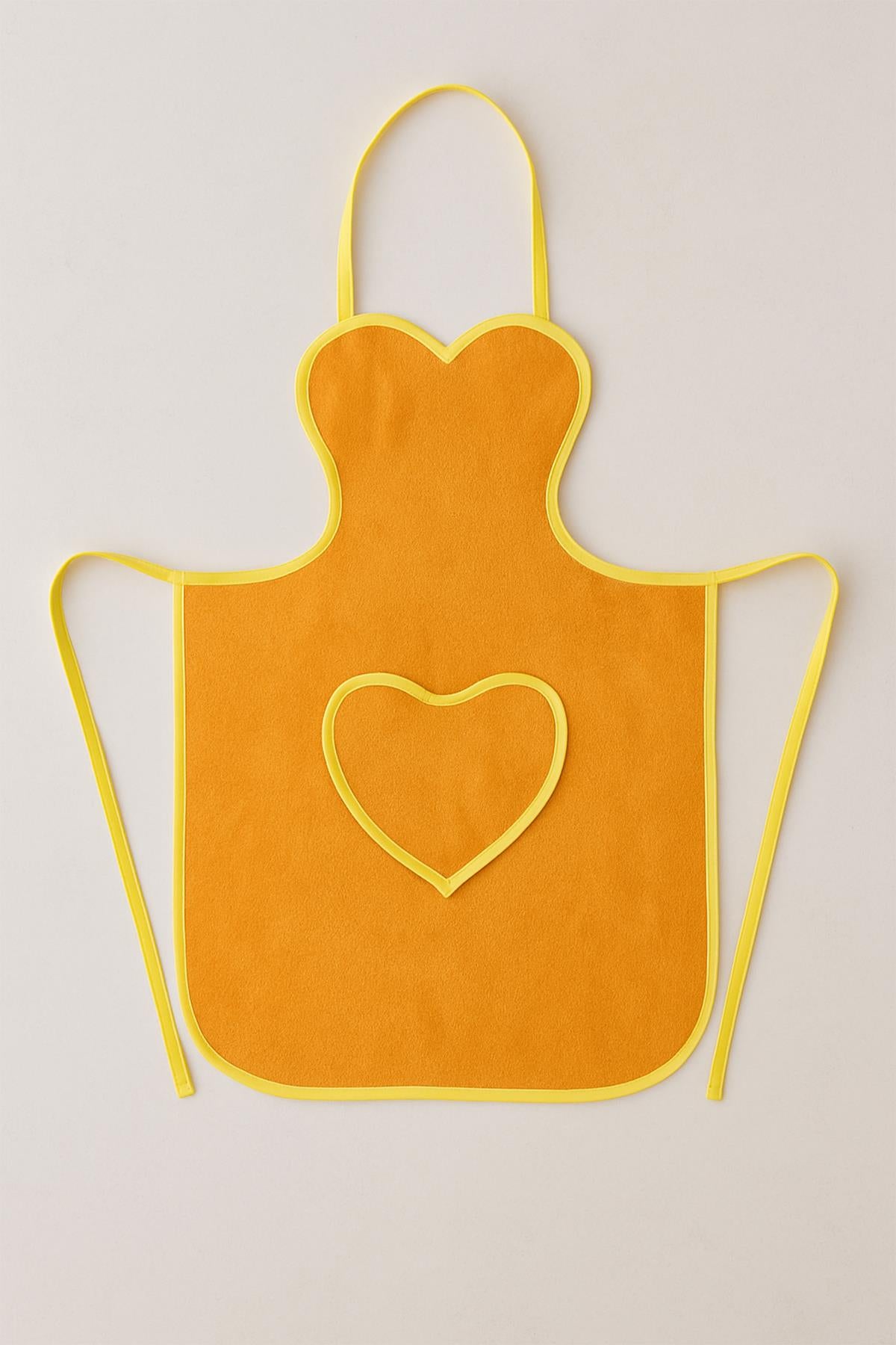 Amor Kalpli Havlu Mutfak Önlüğü – Ayarlanabilir Askılı Oranj - Ender Home