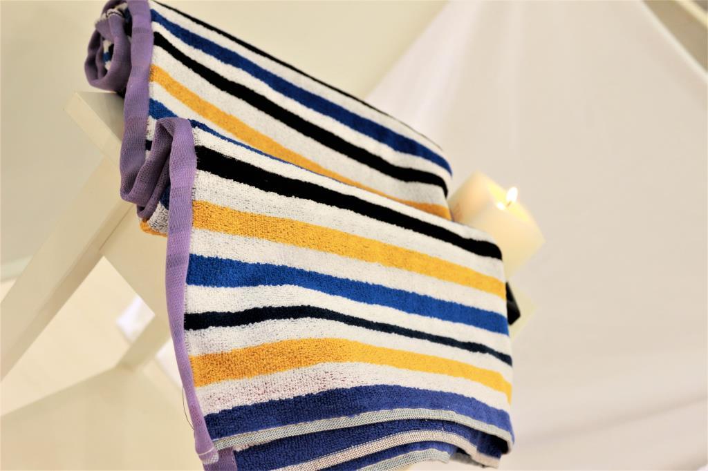 Aura Wave Banyo Ve Plaj Havlusu – %100 Pamuk, 70x140 Mor - Ender Home