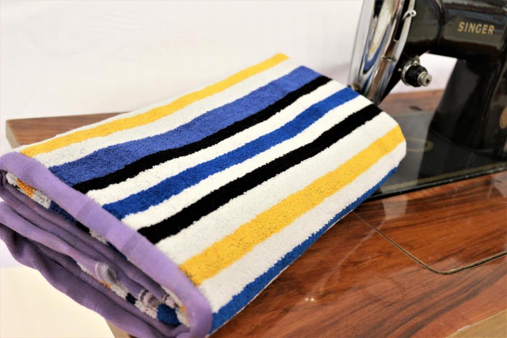 Aura Wave Banyo Ve Plaj Havlusu – %100 Pamuk, 70x140 Mor - Ender Home