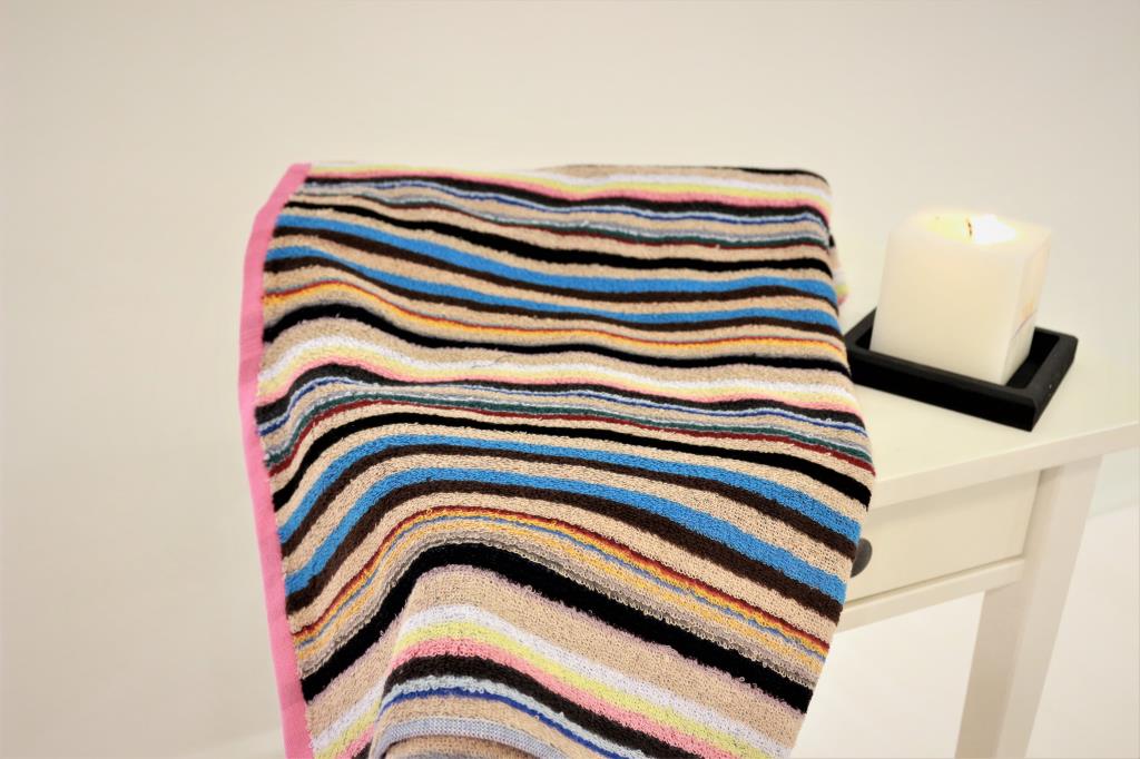 Aura Wave Banyo Ve Plaj Havlusu – %100 Pamuk, 70x140 Pembe - Ender Home