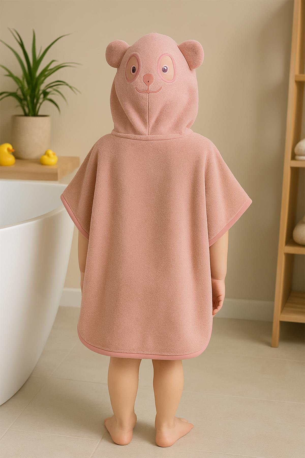 CottonVerse Çocuk Pançosu – Panda Nakışlı %100 Pamuklu - Ender Home