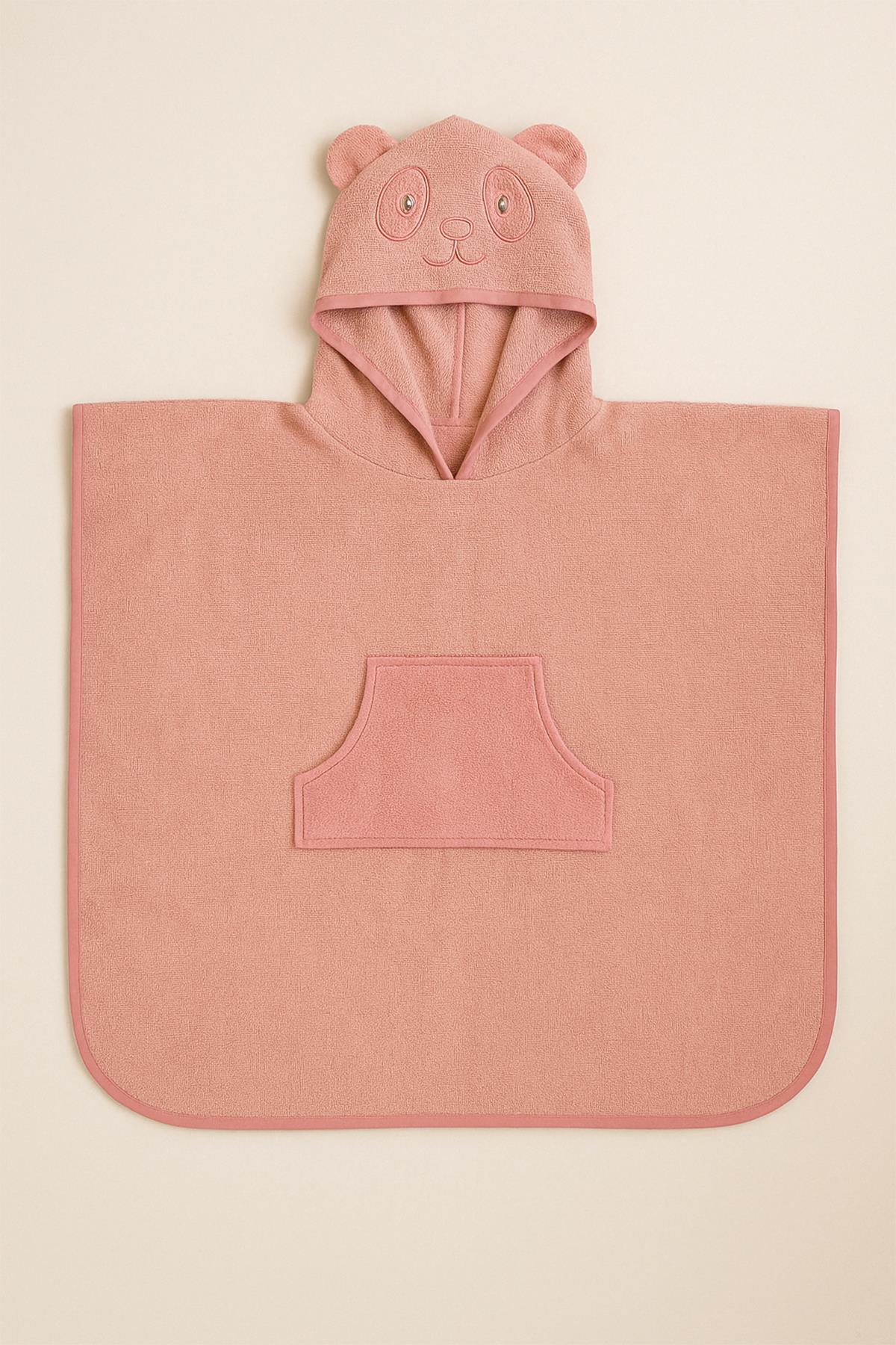 CottonVerse Çocuk Pançosu – Panda Nakışlı %100 Pamuklu - Ender Home