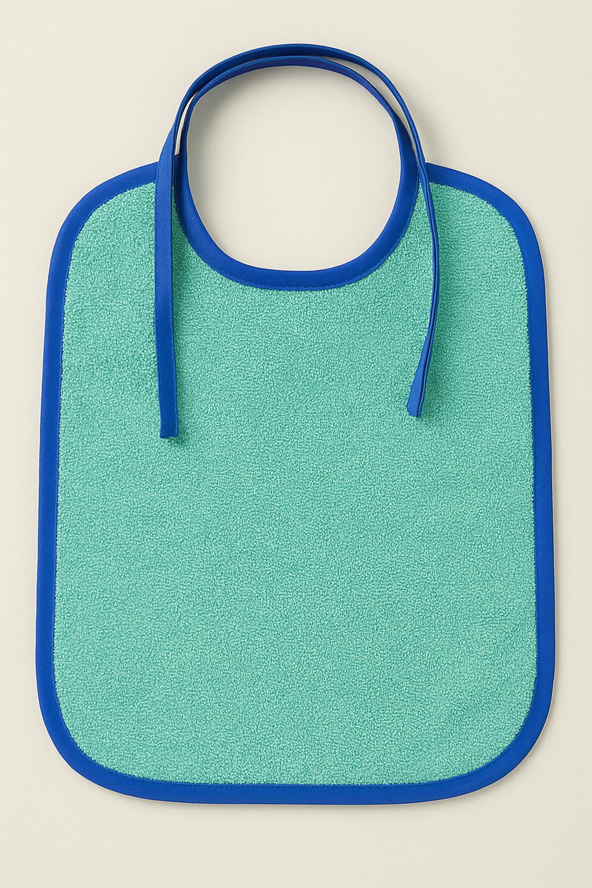 CottonVerse 2'li Bebek Mama Önlüğü – %100 Pamuk Havlu 25x30 cm Su Yeşili - Ender Home