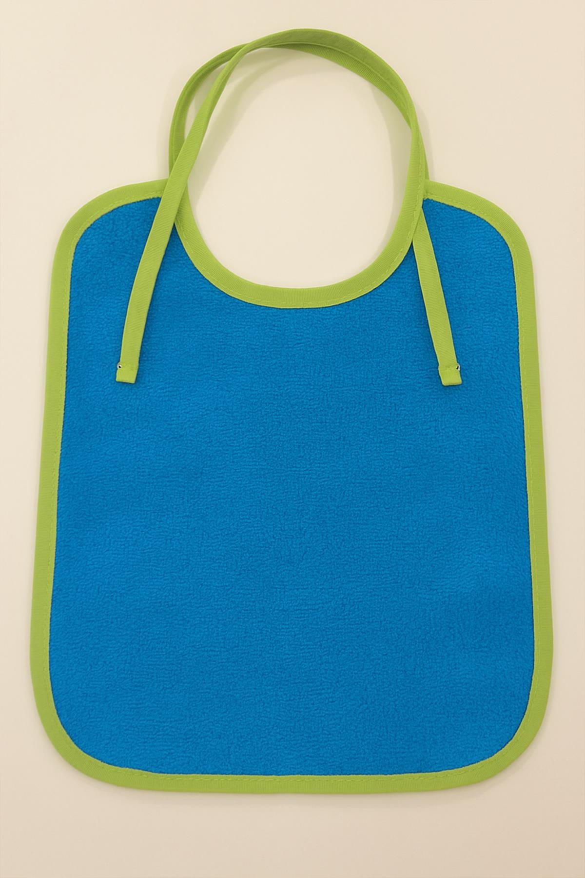 CottonVerse 2'li Bebek Mama Önlüğü – %100 Pamuk Havlu 25x30 cm Turkuaz - Ender Home