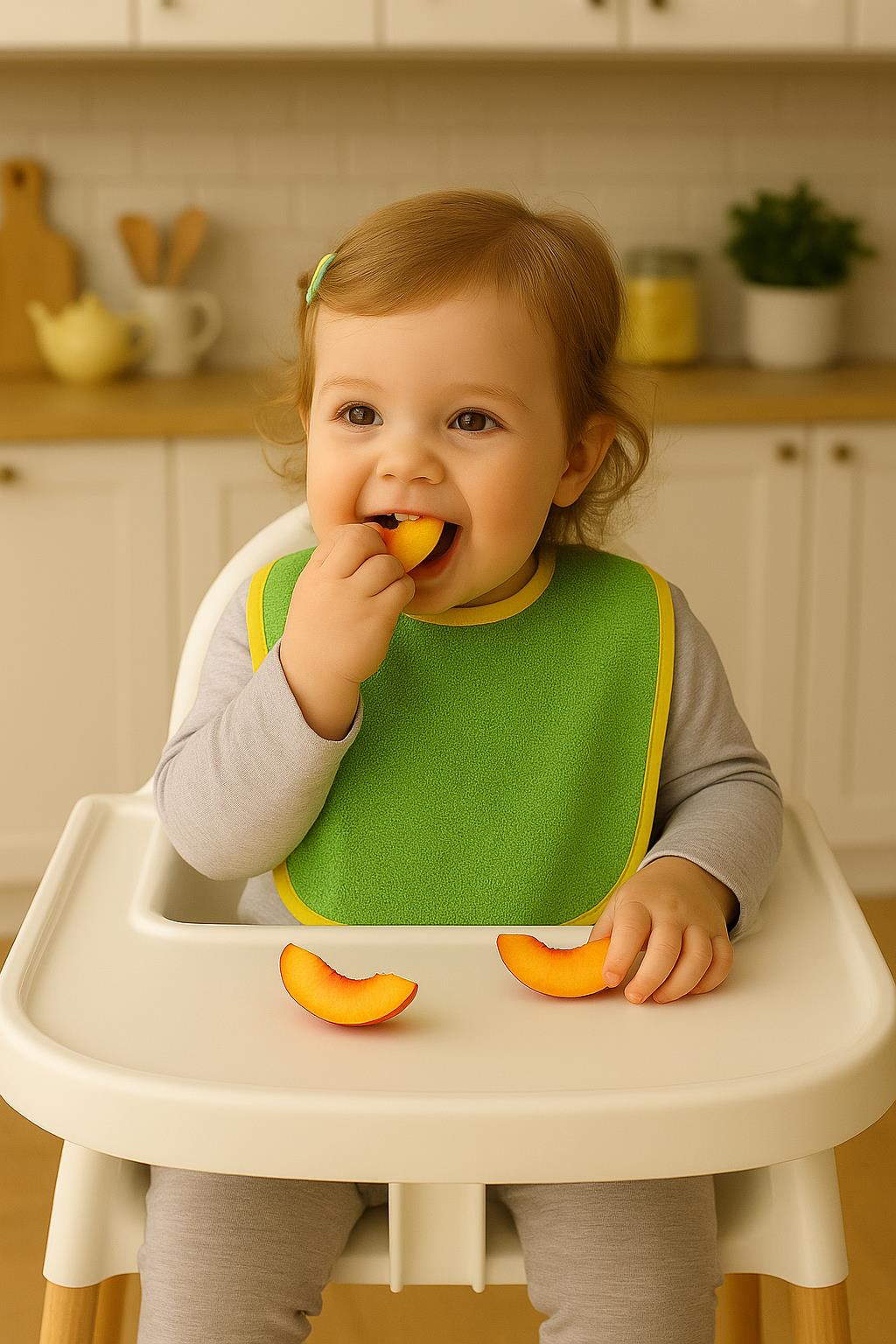 CottonVerse 2'li Bebek Mama Önlüğü – %100 Pamuk Havlu 25x30 cm Yeşil - Ender Home