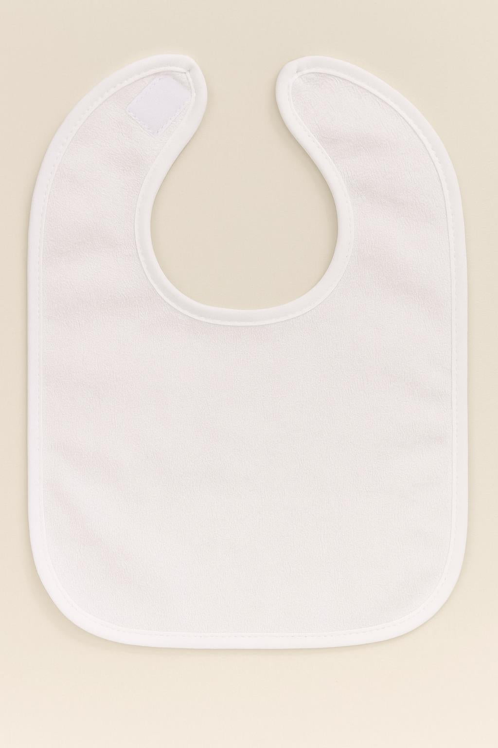 CottonVerse 2'li Bebek Mama Önlüğü – Sıvı Geçirmez %100 Pamuk Havlu 25x40 cm Beyaz - Ender Home