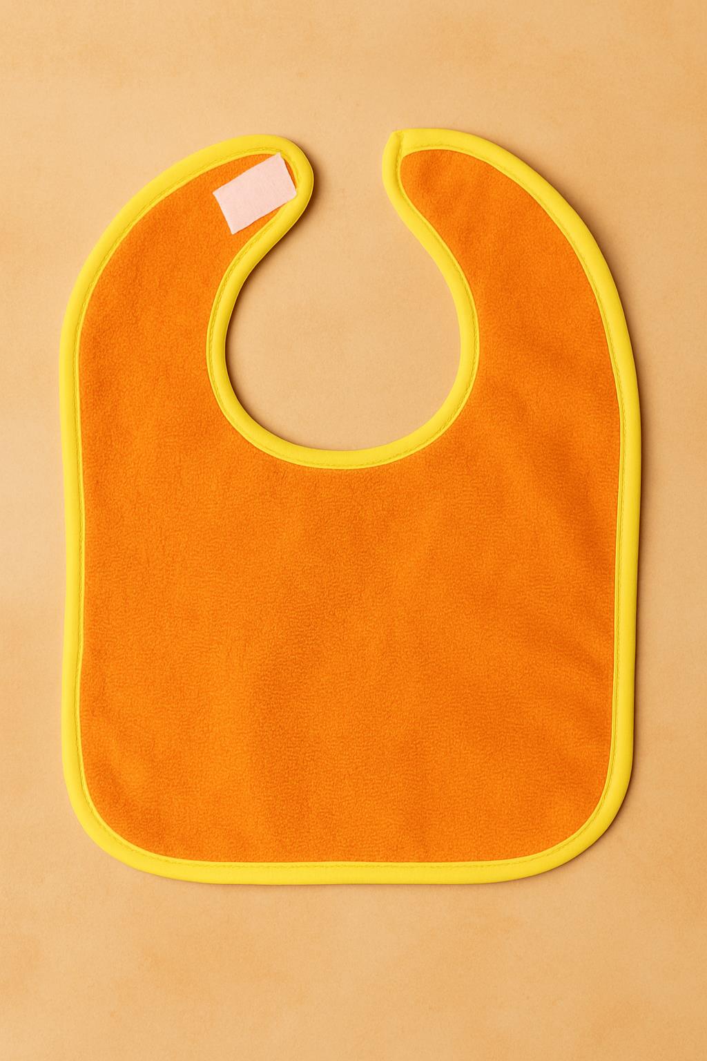 CottonVerse 2'li Bebek Mama Önlüğü – Sıvı Geçirmez %100 Pamuk Havlu 25x40 cm Oranj - Ender Home