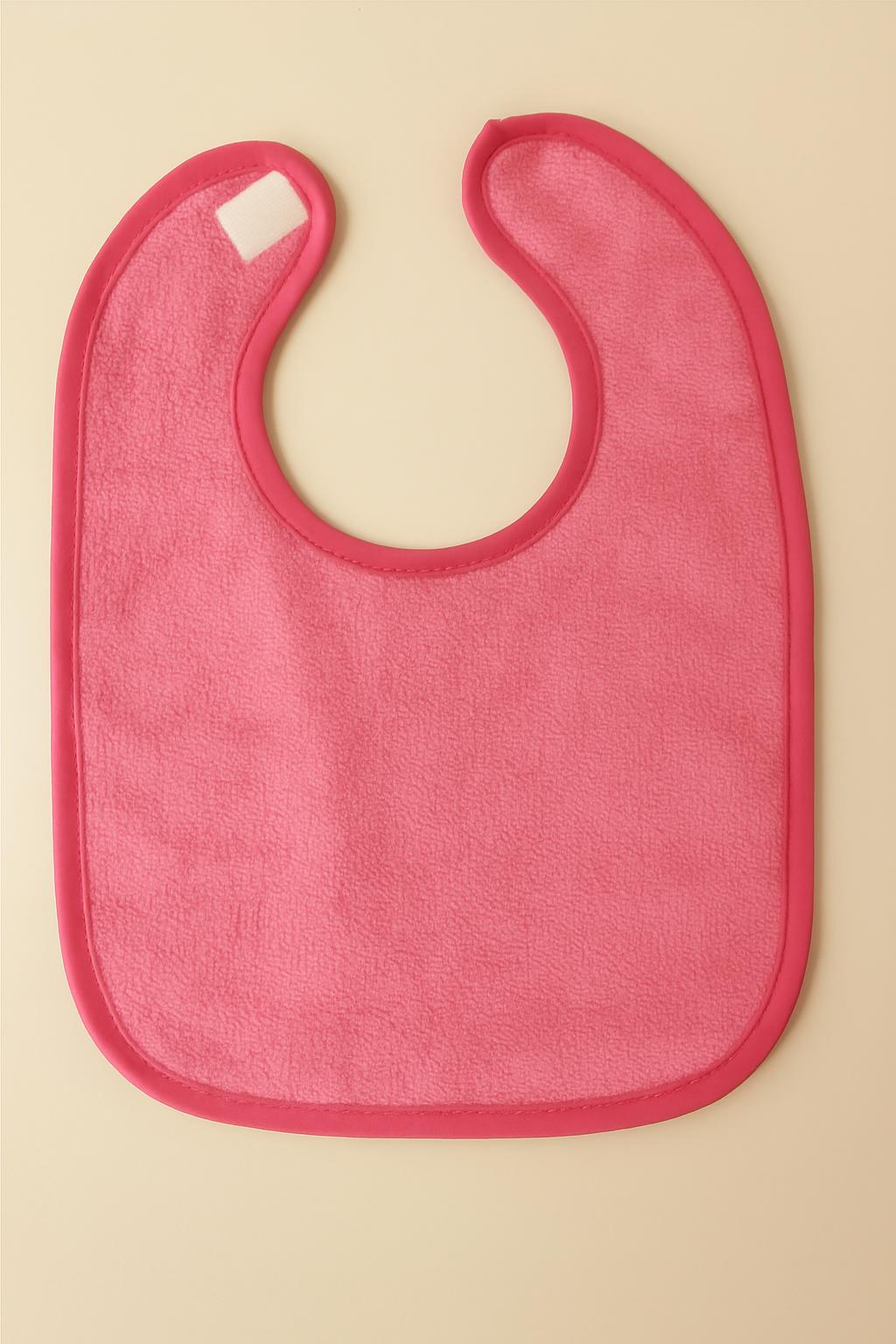 CottonVerse 2'li Bebek Mama Önlüğü – Sıvı Geçirmez %100 Pamuk Havlu 25x40 cm Pembe - Ender Home