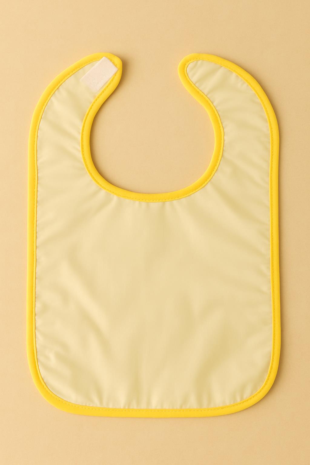 CottonVerse 2'li Bebek Mama Önlüğü – Sıvı Geçirmez %100 Pamuk Havlu 25x40 cm Sarı - Ender Home