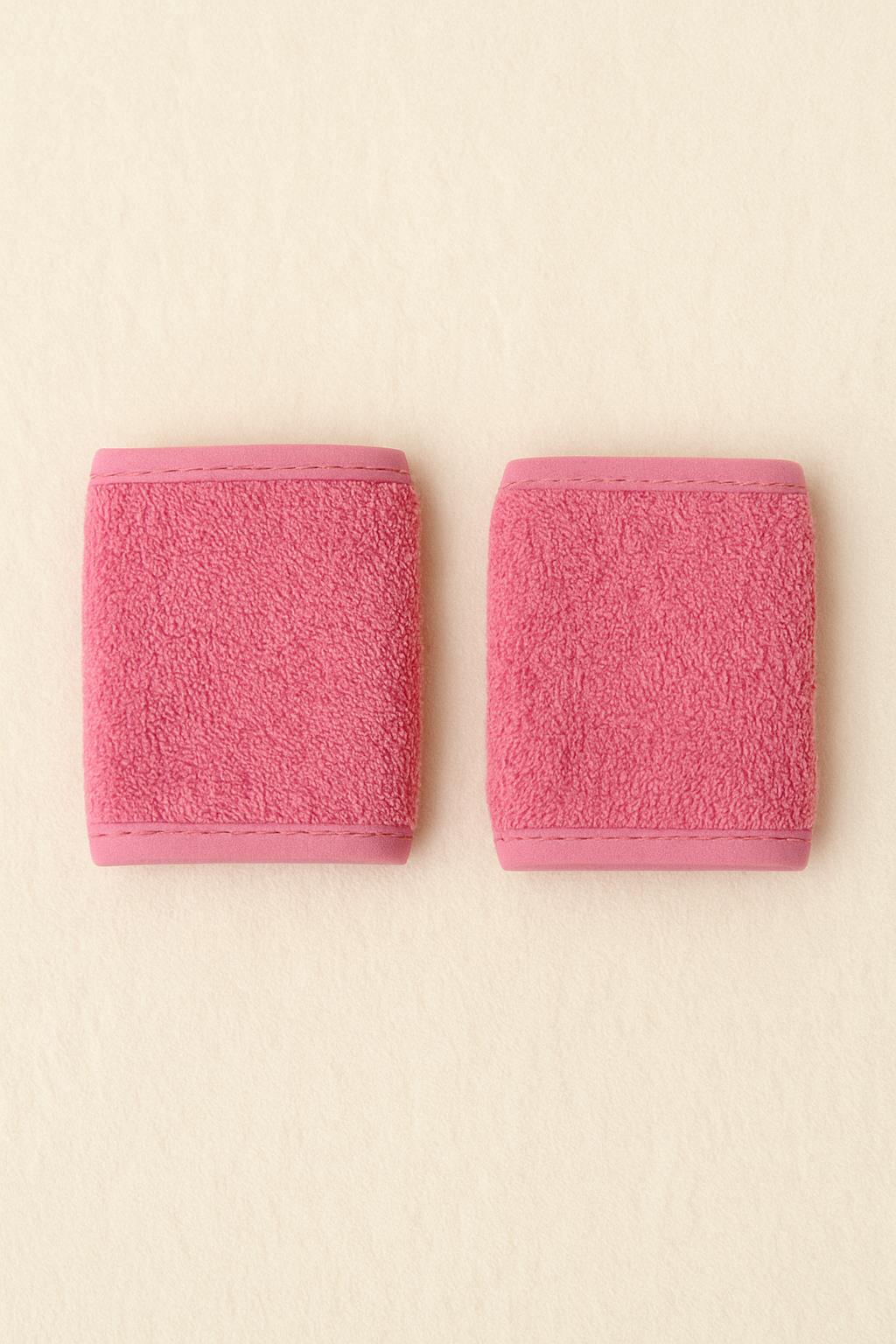 CottonVerse 2'li Havlu Bilek Bandı – %100 Pamuk ve Süper Emici Pembe - Ender Home