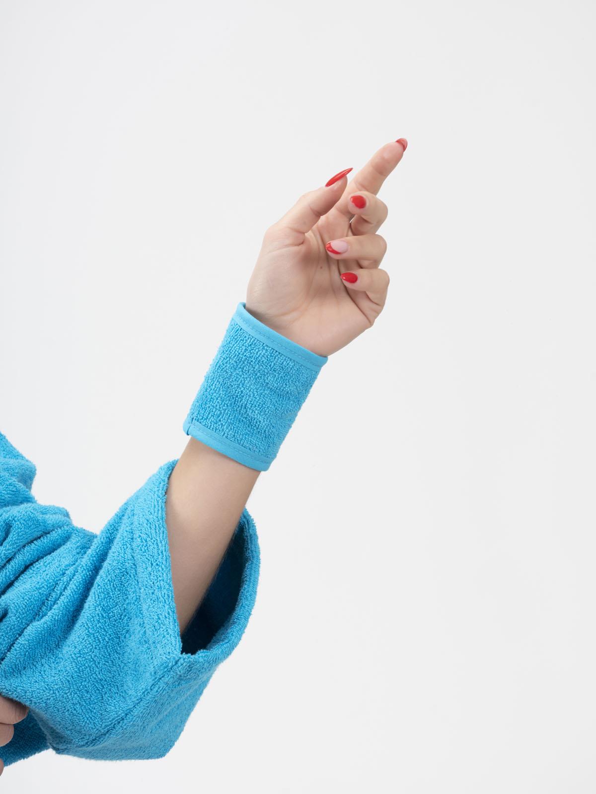 CottonVerse 2'li Havlu Bilek Bandı – %100 Pamuk ve Süper Emici Turkuaz - Ender Home