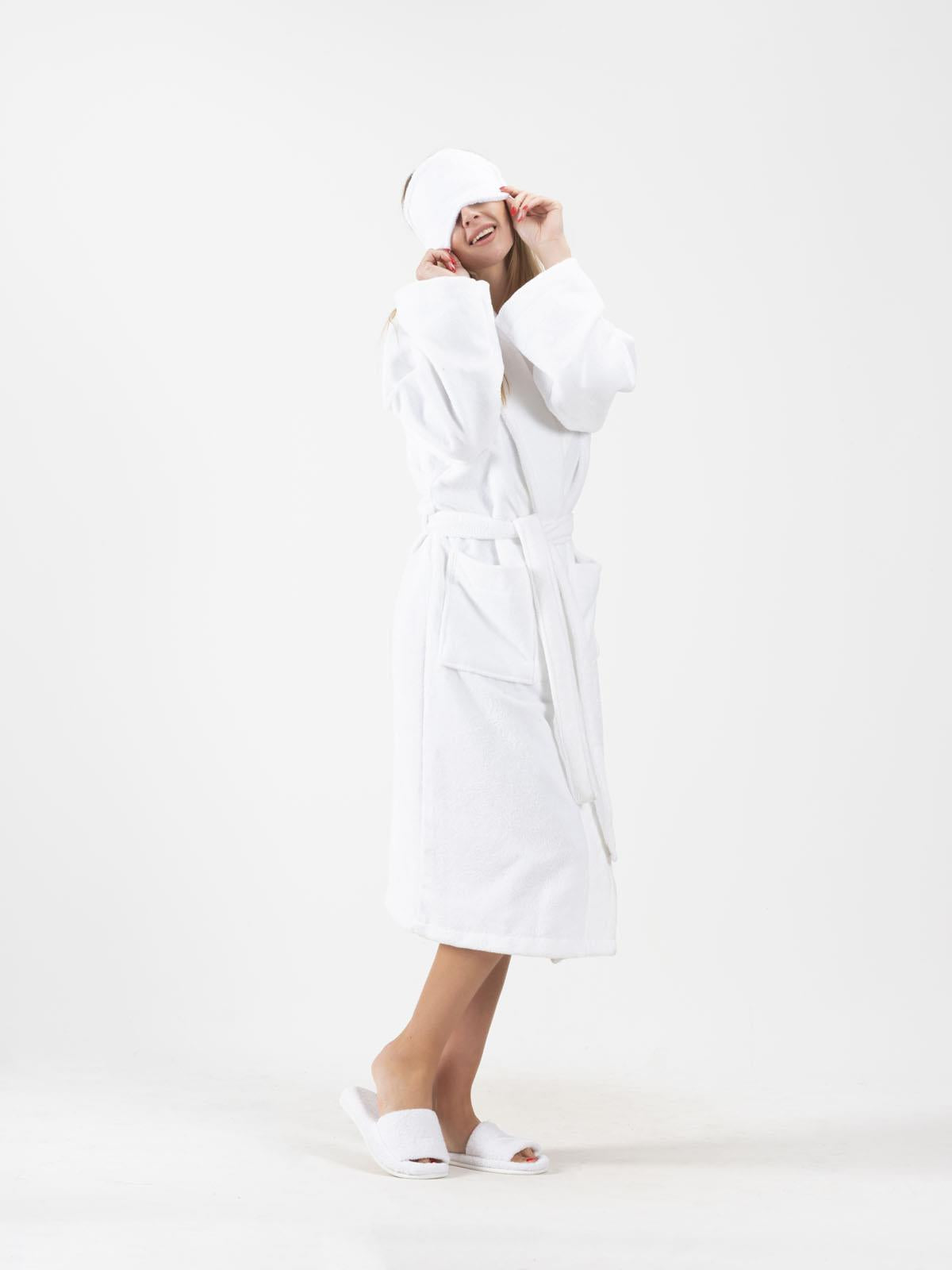 CottonVerse 2'li Havlu Göz Bandı – %100 Pamuk ve Süper Emici Beyaz - Ender Home