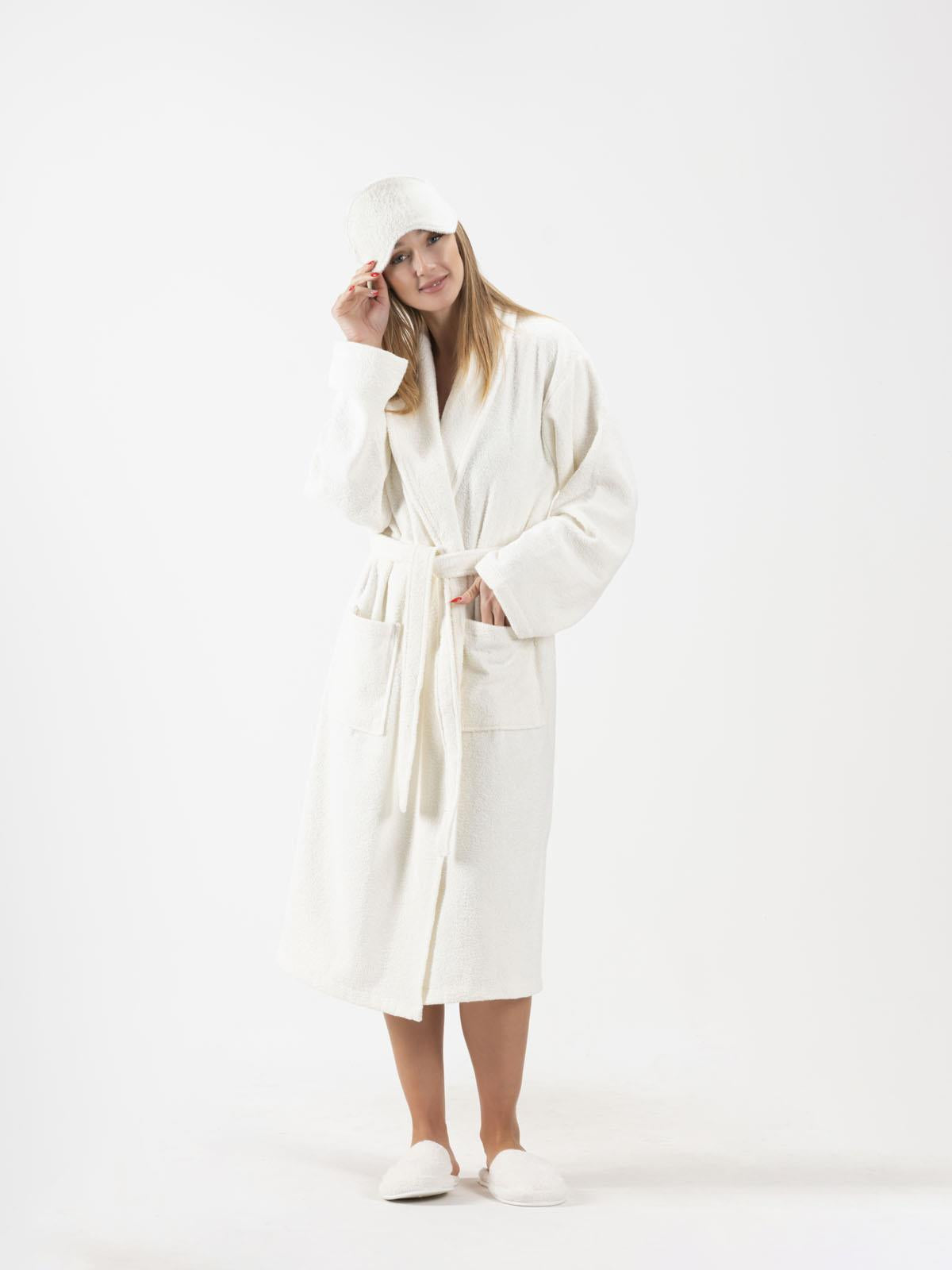 CottonVerse 2'li Havlu Göz Bandı – %100 Pamuk ve Süper Emici Ekru - Ender Home