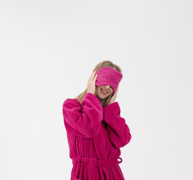 CottonVerse 2'li Havlu Göz Bandı – %100 Pamuk ve Süper Emici Fuşya - Ender Home