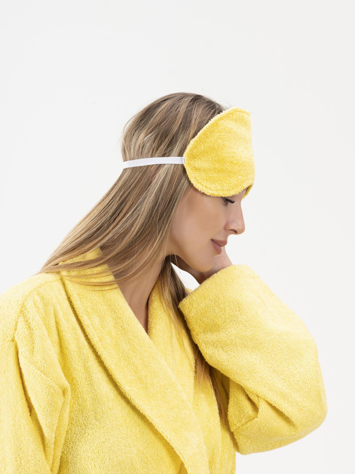 CottonVerse 2'li Havlu Göz Bandı – %100 Pamuk ve Süper Emici Sarı - Ender Home