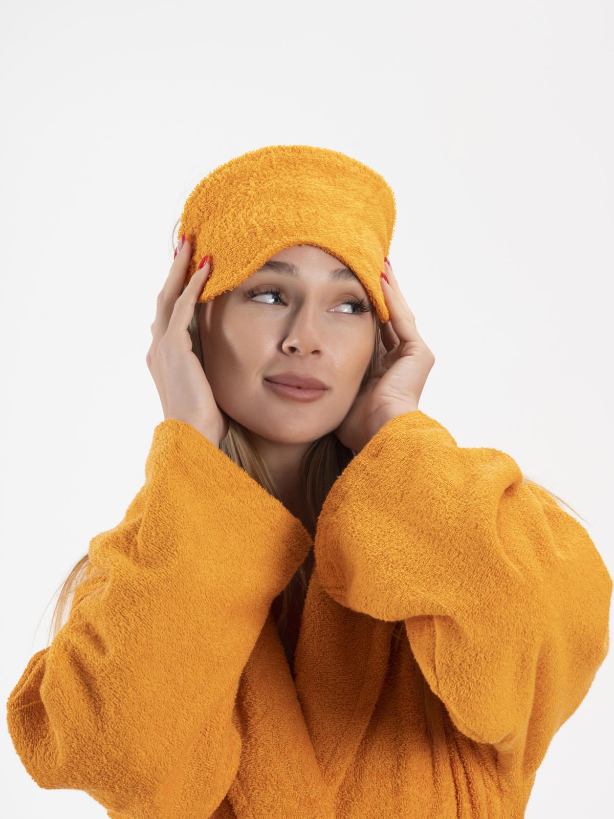 CottonVerse 2'li Havlu Göz Bandı – %100 Pamuk ve Süper Emici Turuncu - Ender Home