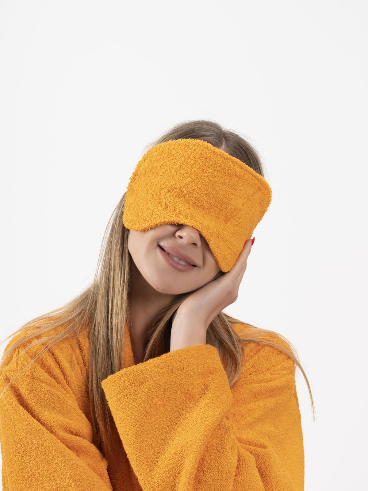 CottonVerse 2'li Havlu Göz Bandı – %100 Pamuk ve Süper Emici Turuncu - Ender Home