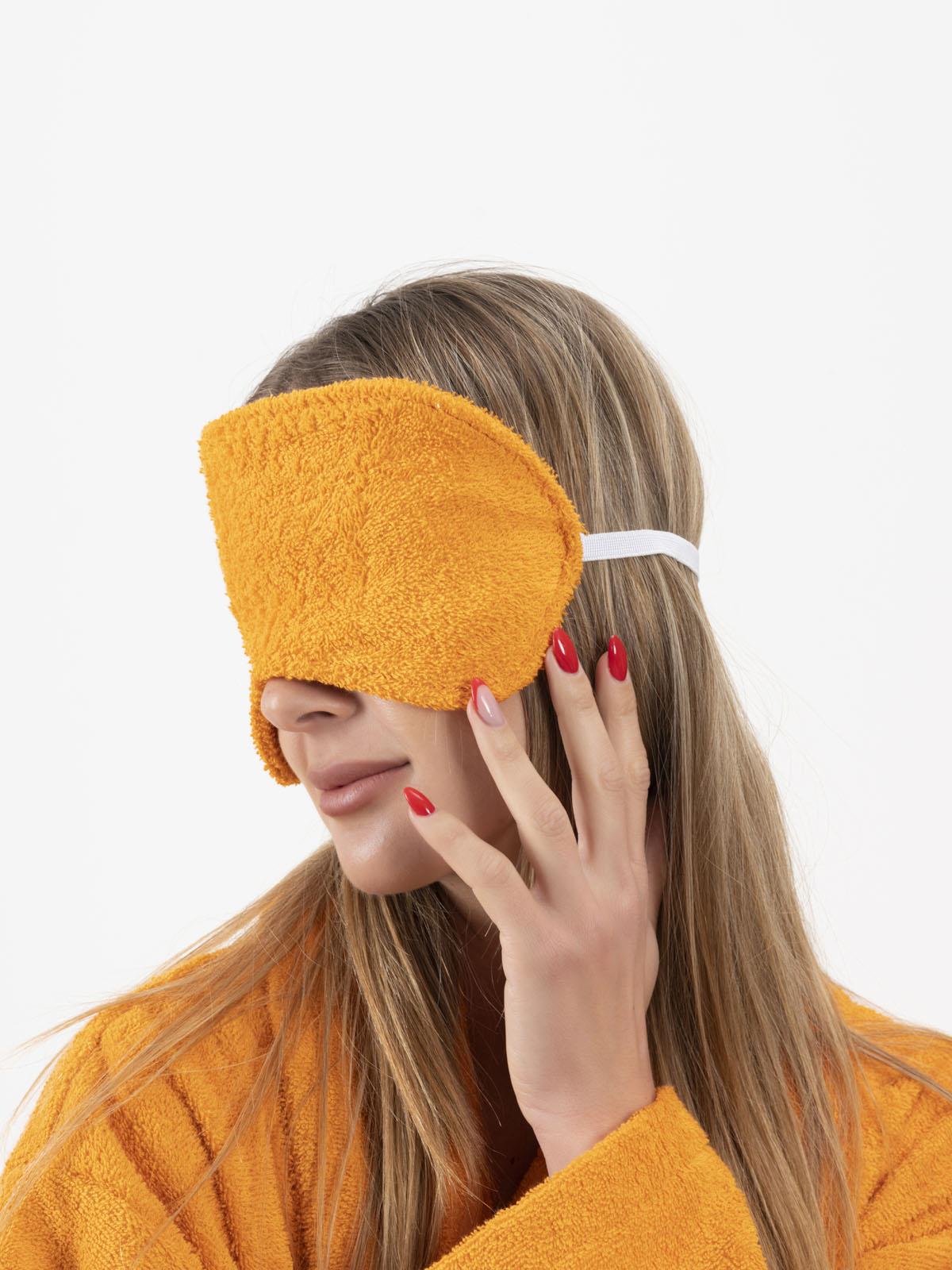 CottonVerse 2'li Havlu Göz Bandı – %100 Pamuk ve Süper Emici Turuncu - Ender Home